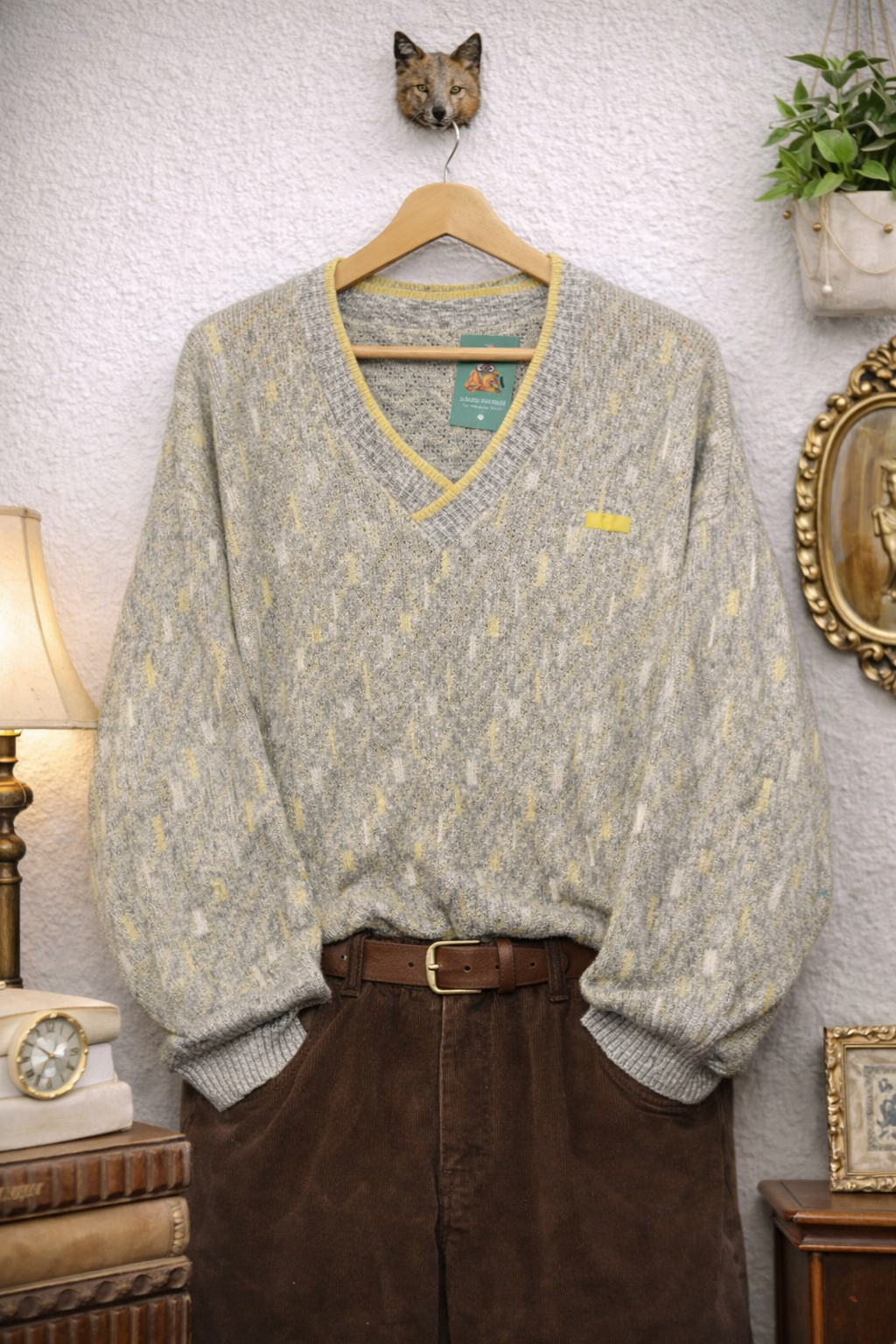 80's Yellow V Yaka Kazak