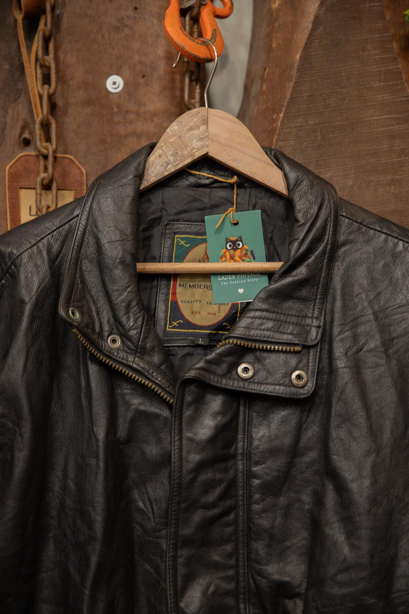 80s/90s American Bomber Deri Ceket