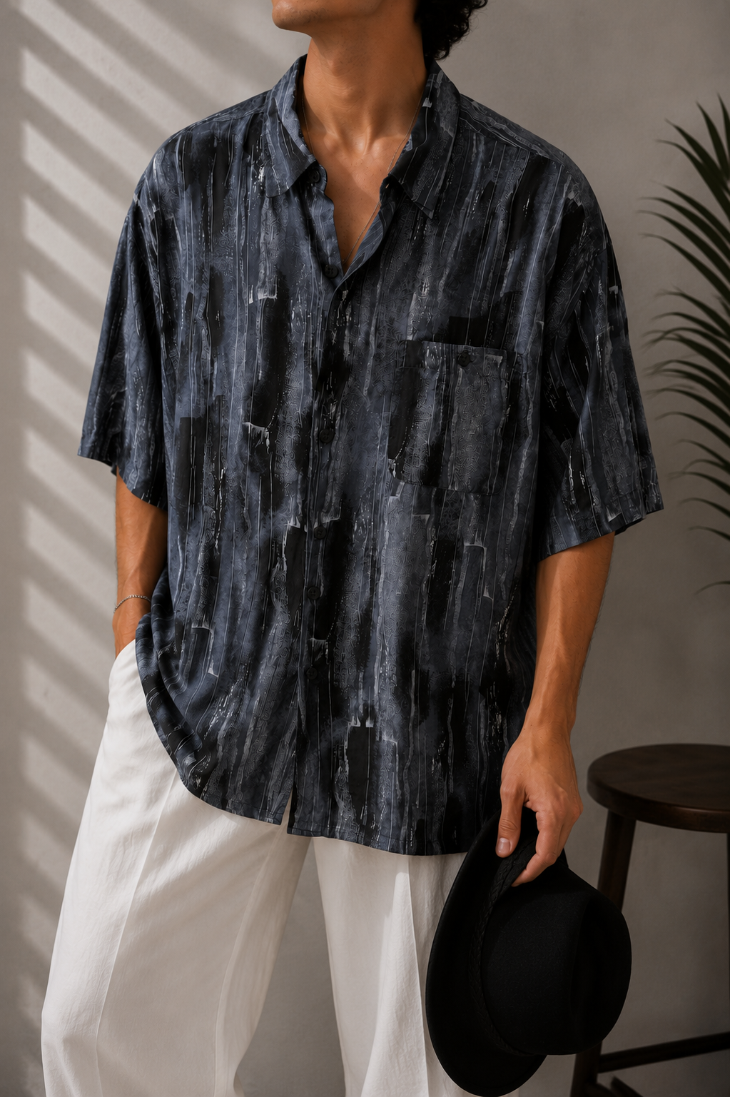 80s/90s Batik Oversize Gömlek