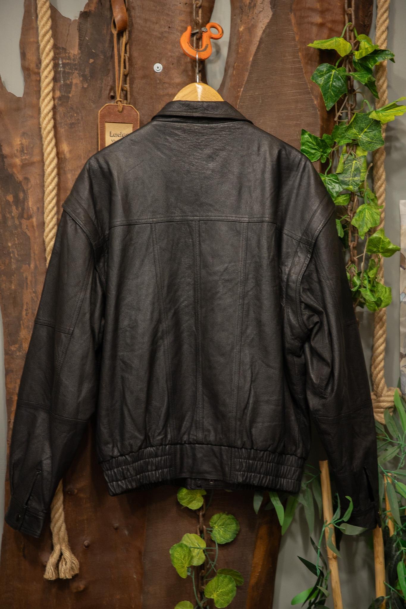 80s/90s Classic Black Deri Ceket