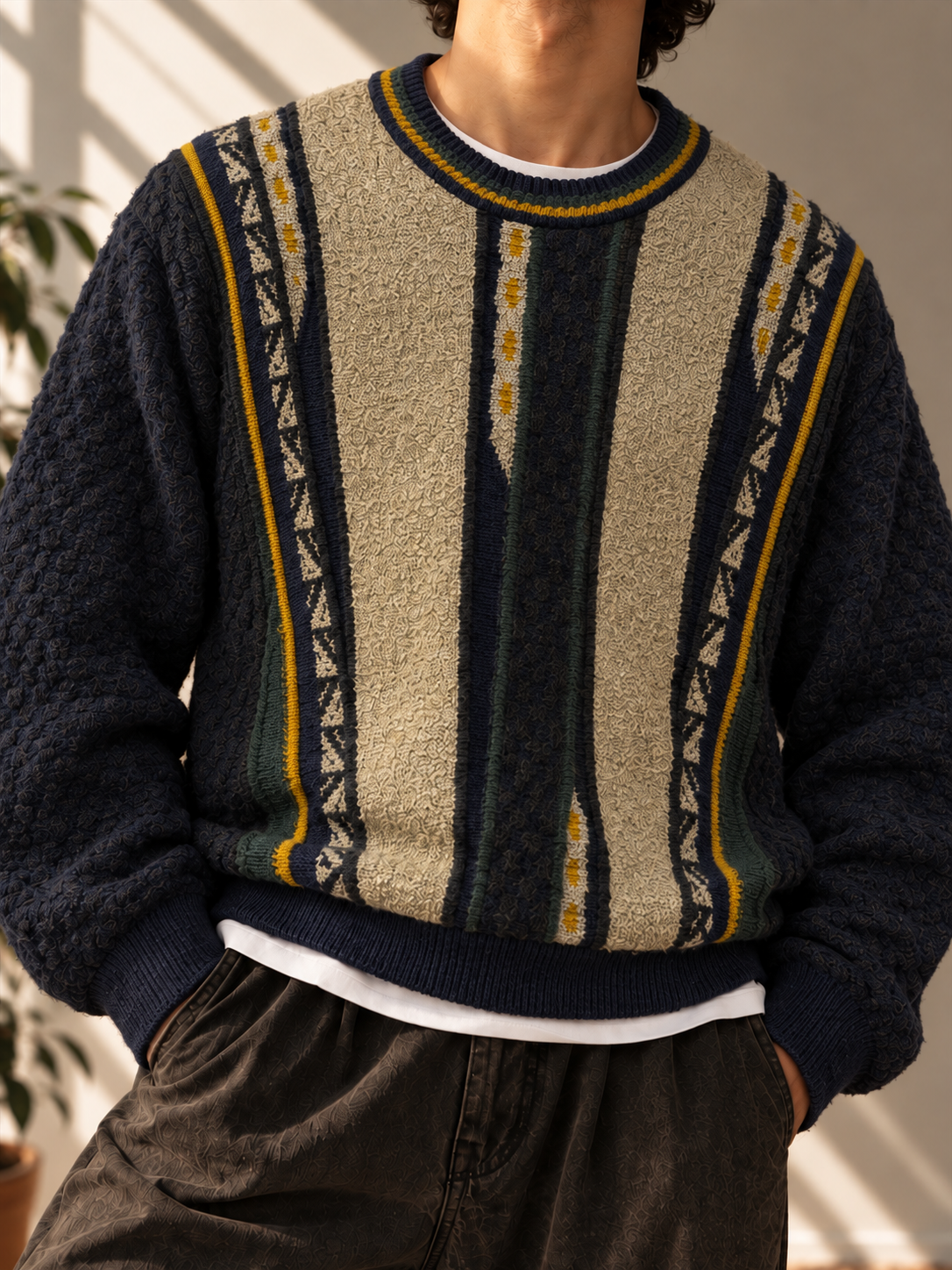 80s/90s Coogi Style Triko Kazak