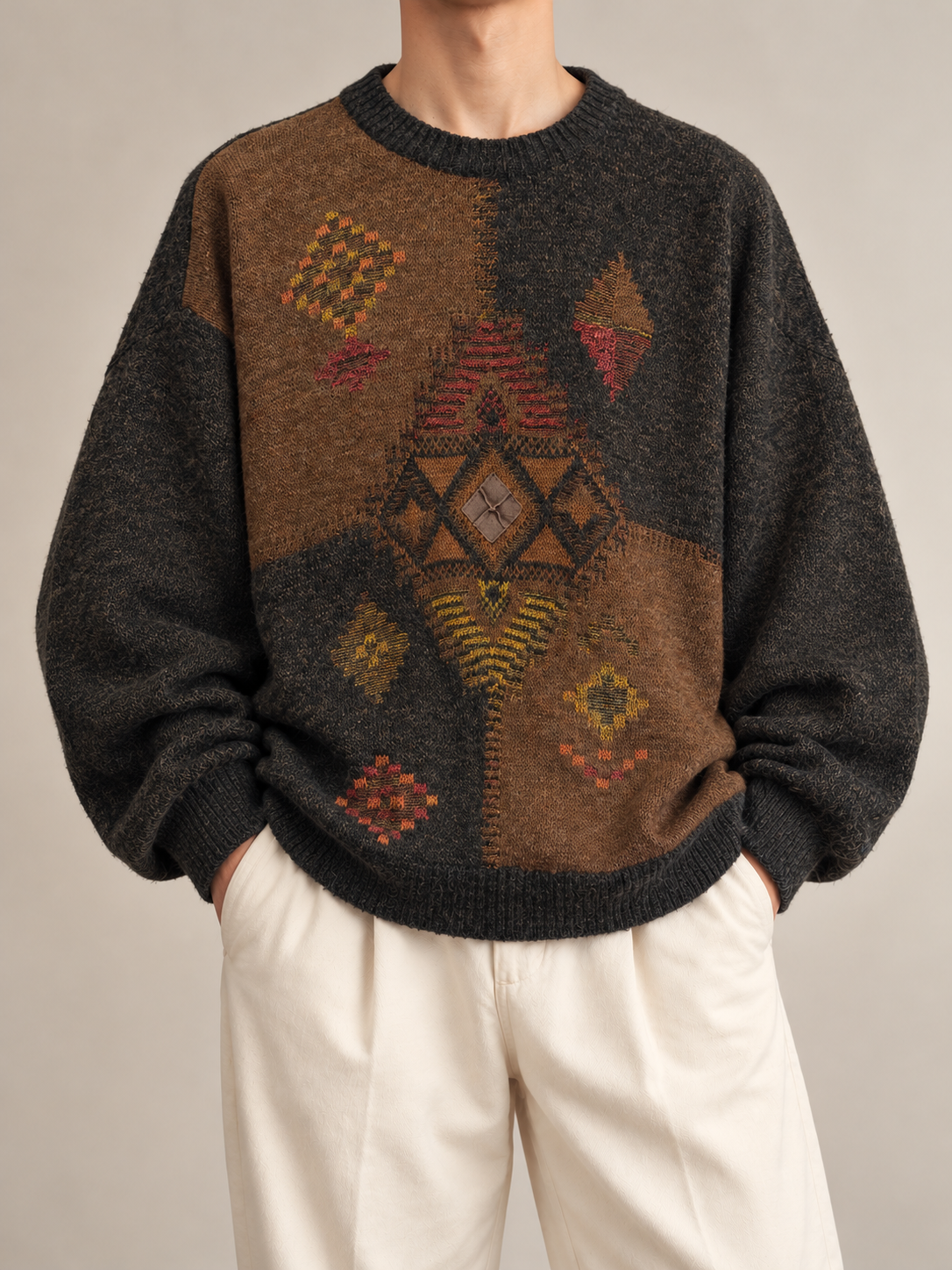 80s/90s Earth Tone Etnik Kazak