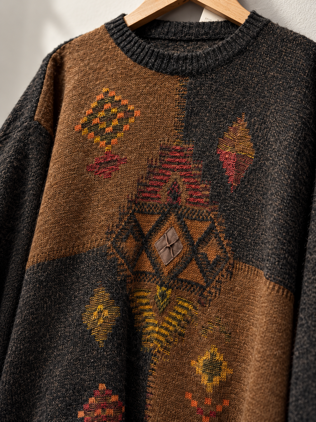 80s/90s Earth Tone Etnik Kazak