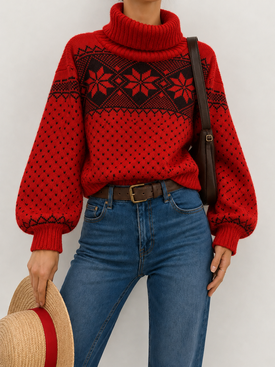 80s/90s Nordic Snowflake Kazak