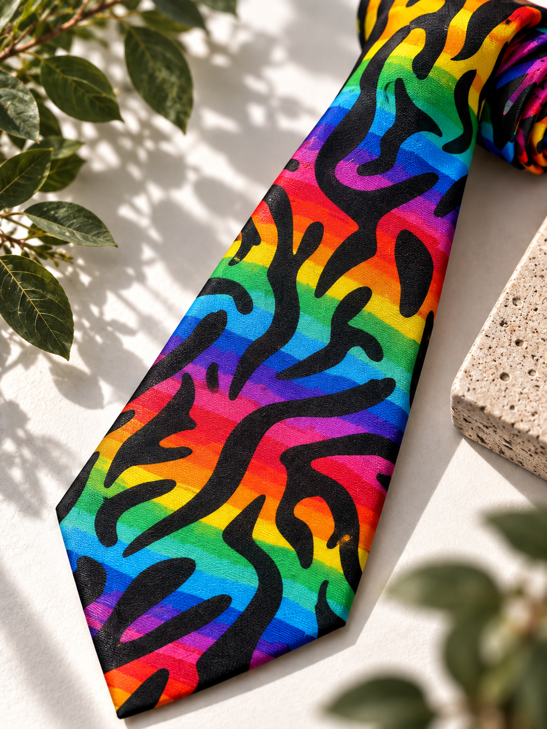 80s/90s Rainbow Kravat