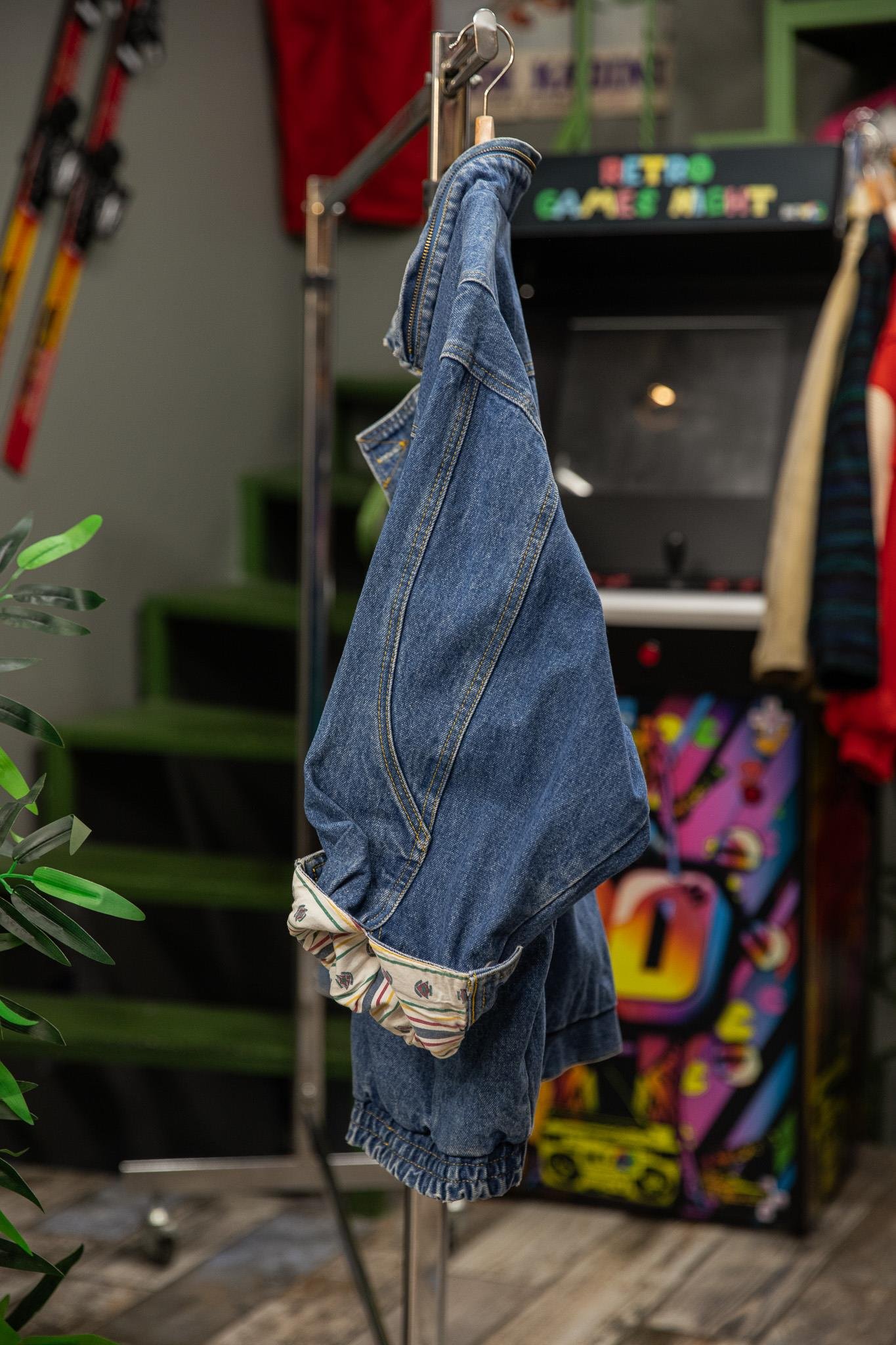 90LAR MODEL RENKLİ KOT CEKET