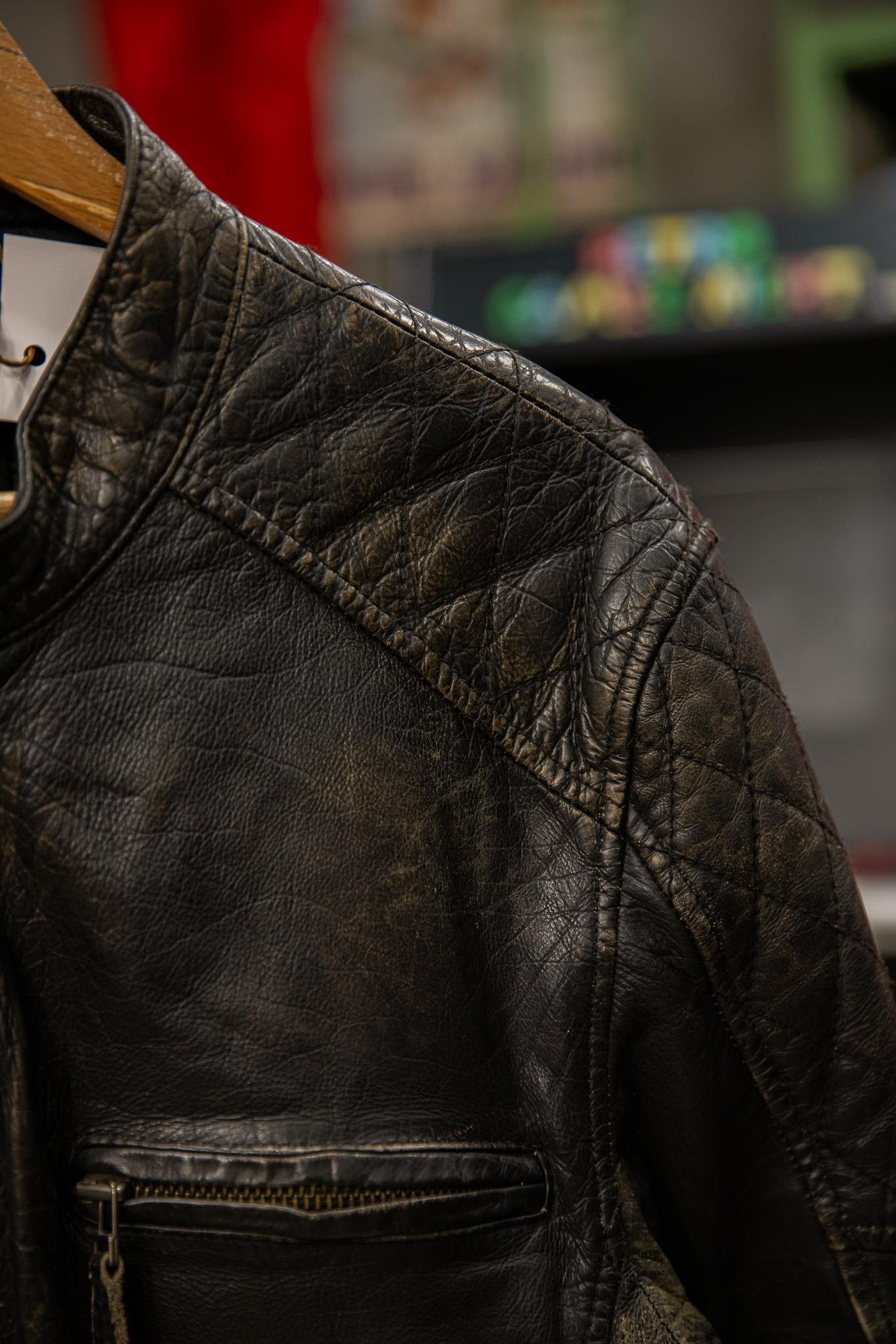 90's American Biker Tarz Unisex Deri Ceket