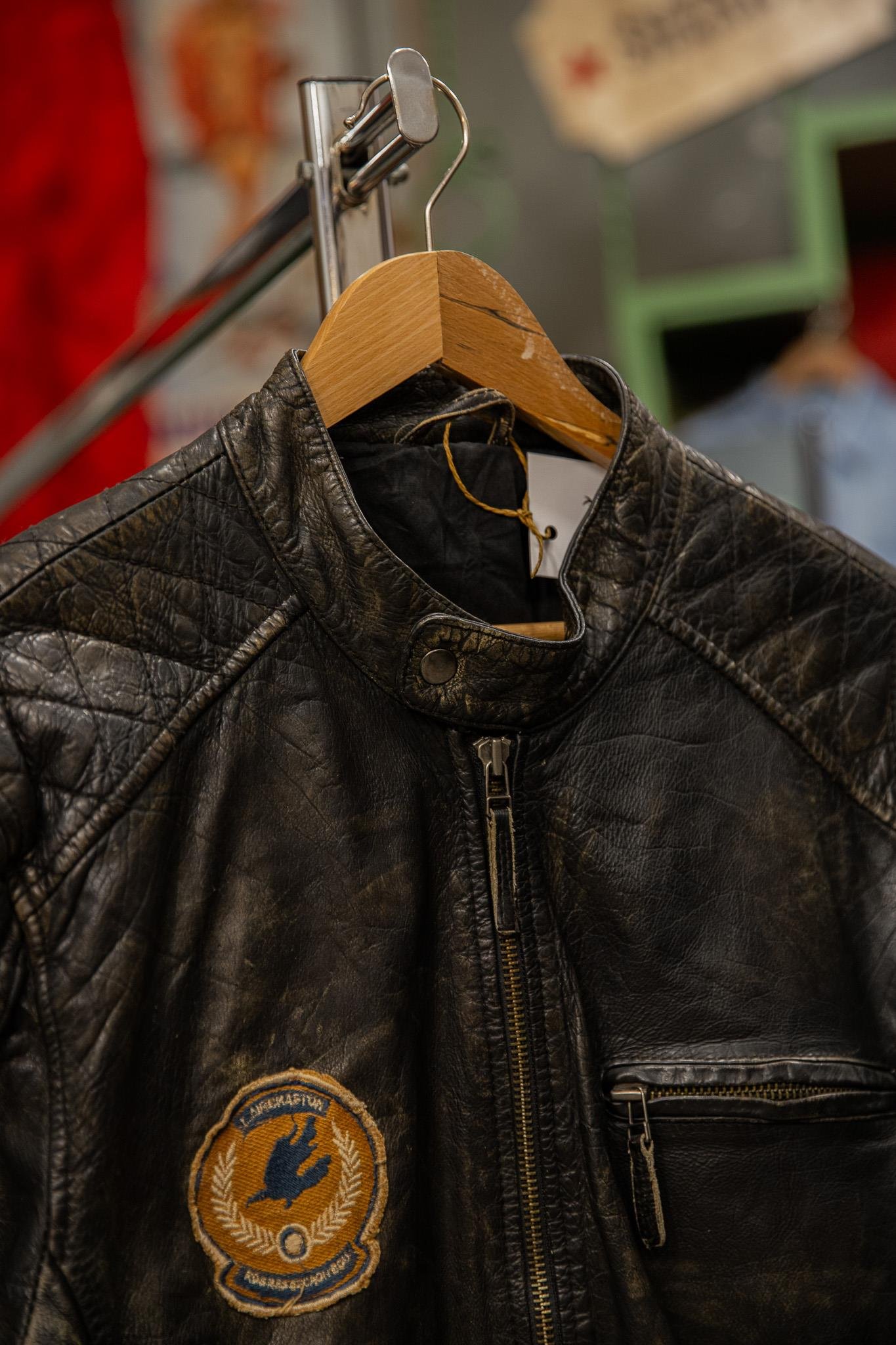 90's American Biker Tarz Unisex Deri Ceket
