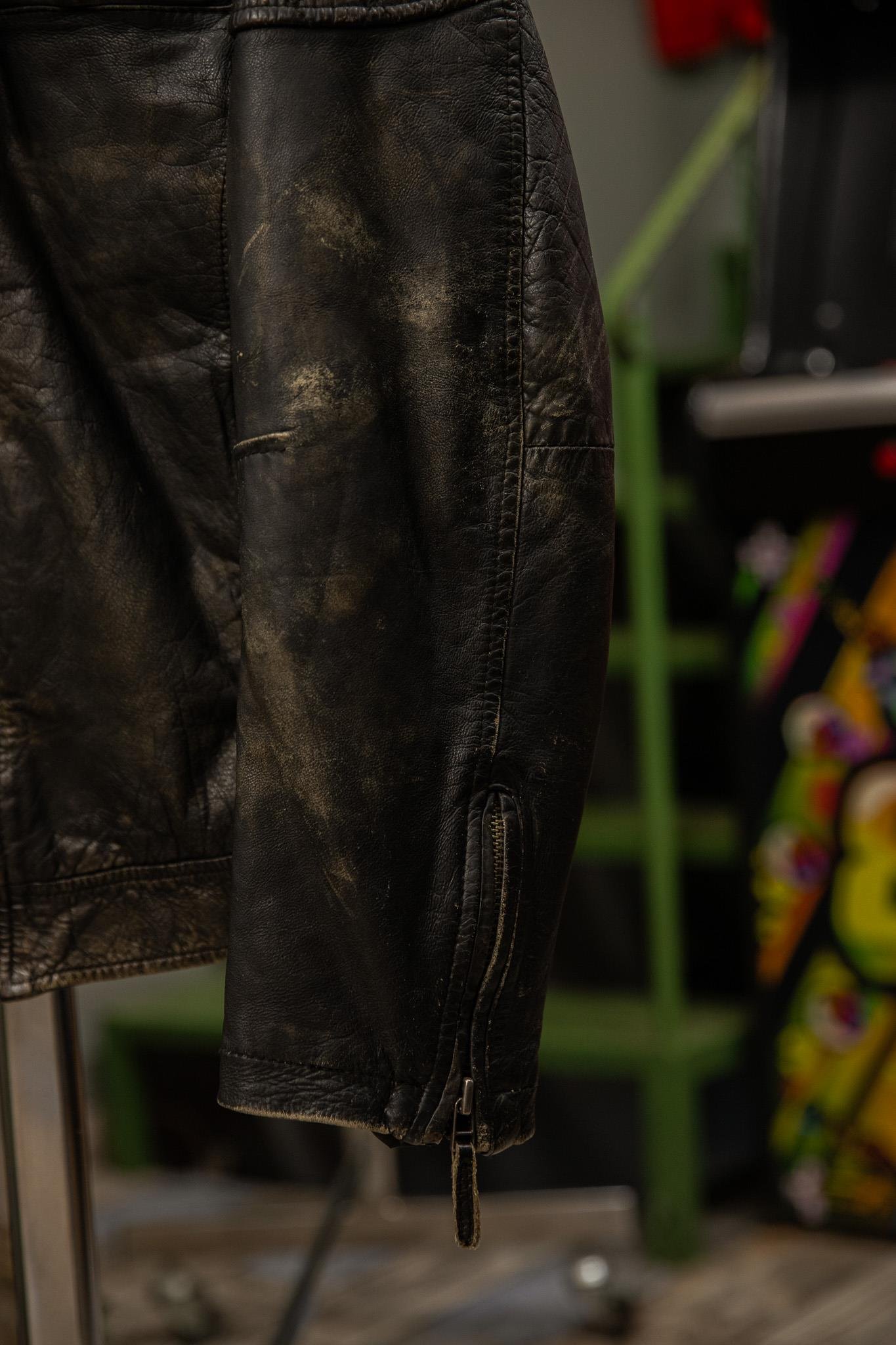 90's American Biker Tarz Unisex Deri Ceket