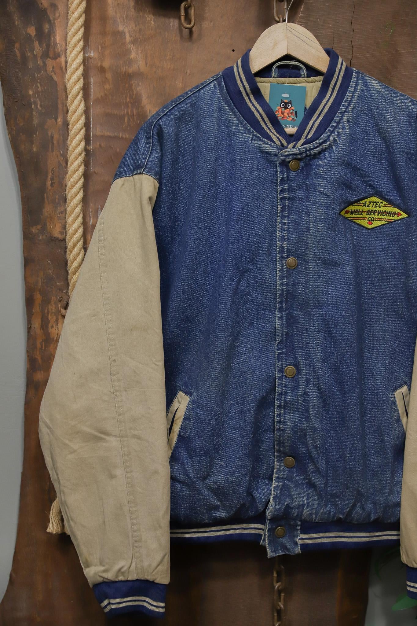 90's Aztec Classic American Bomber Kot Ceket