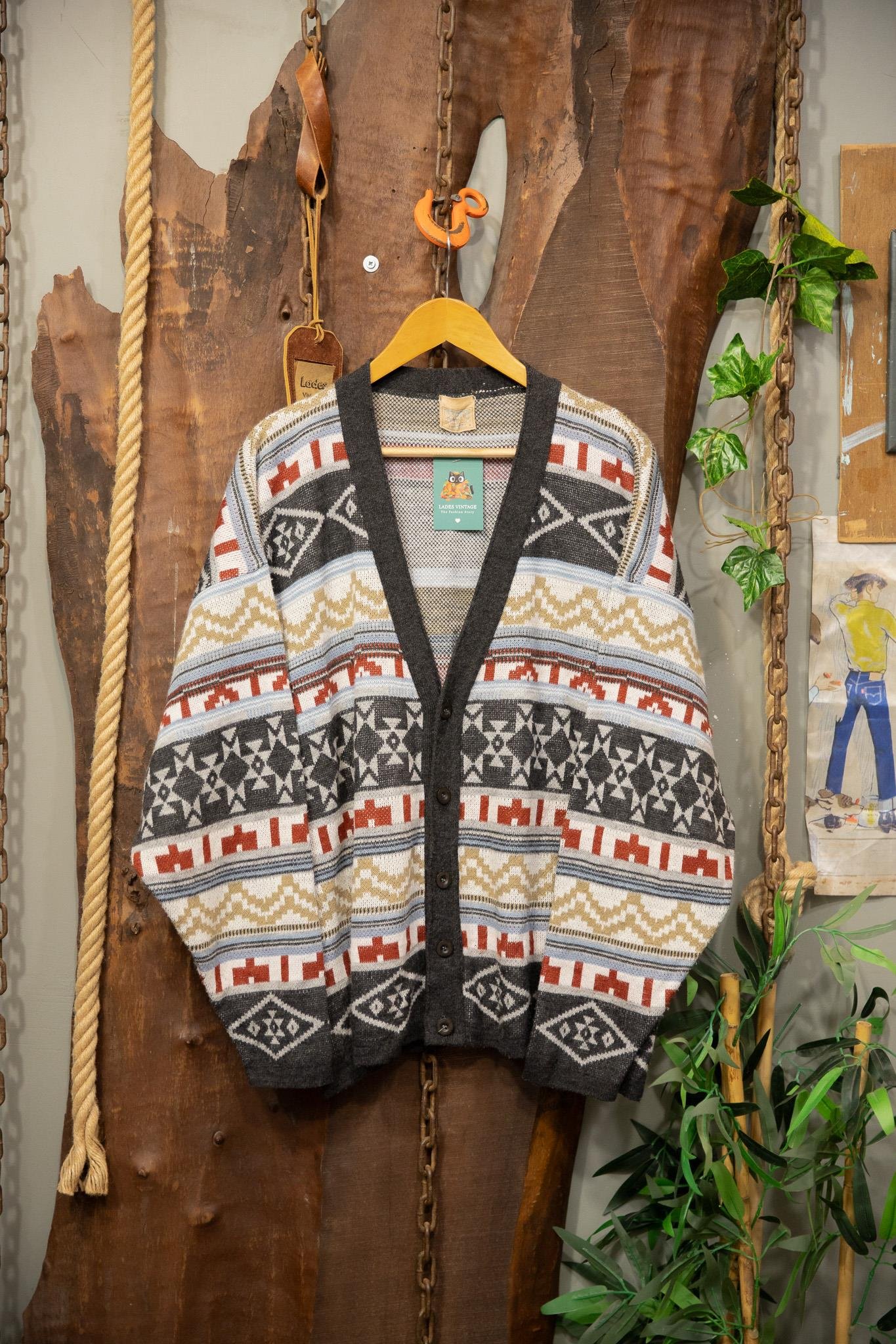 90's Aztec Etnik Hırka