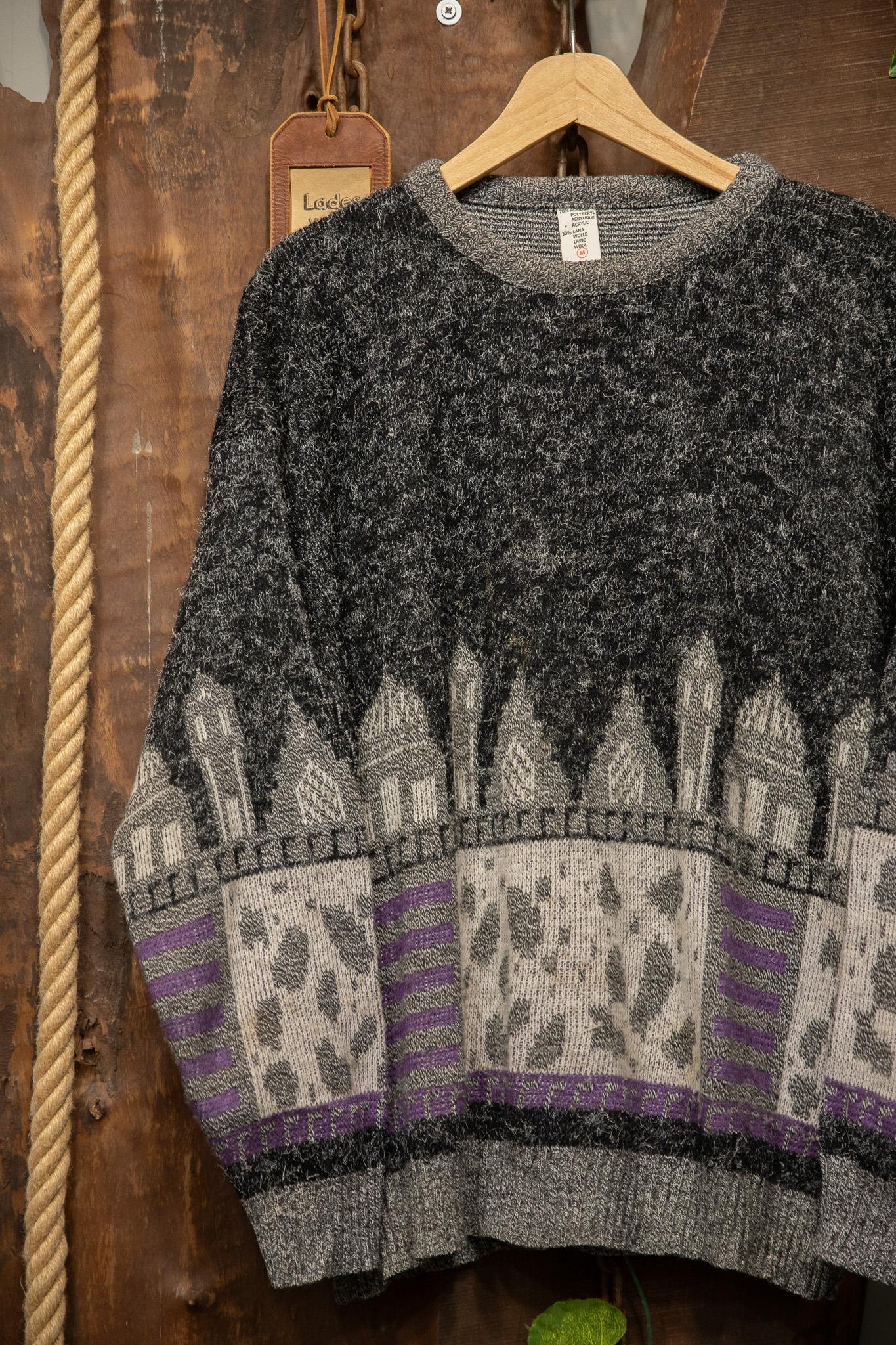 90s Aztec Wool Kazak