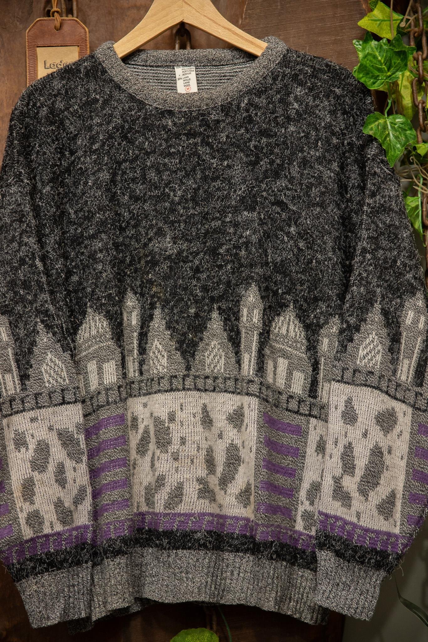 90s Aztec Wool Kazak