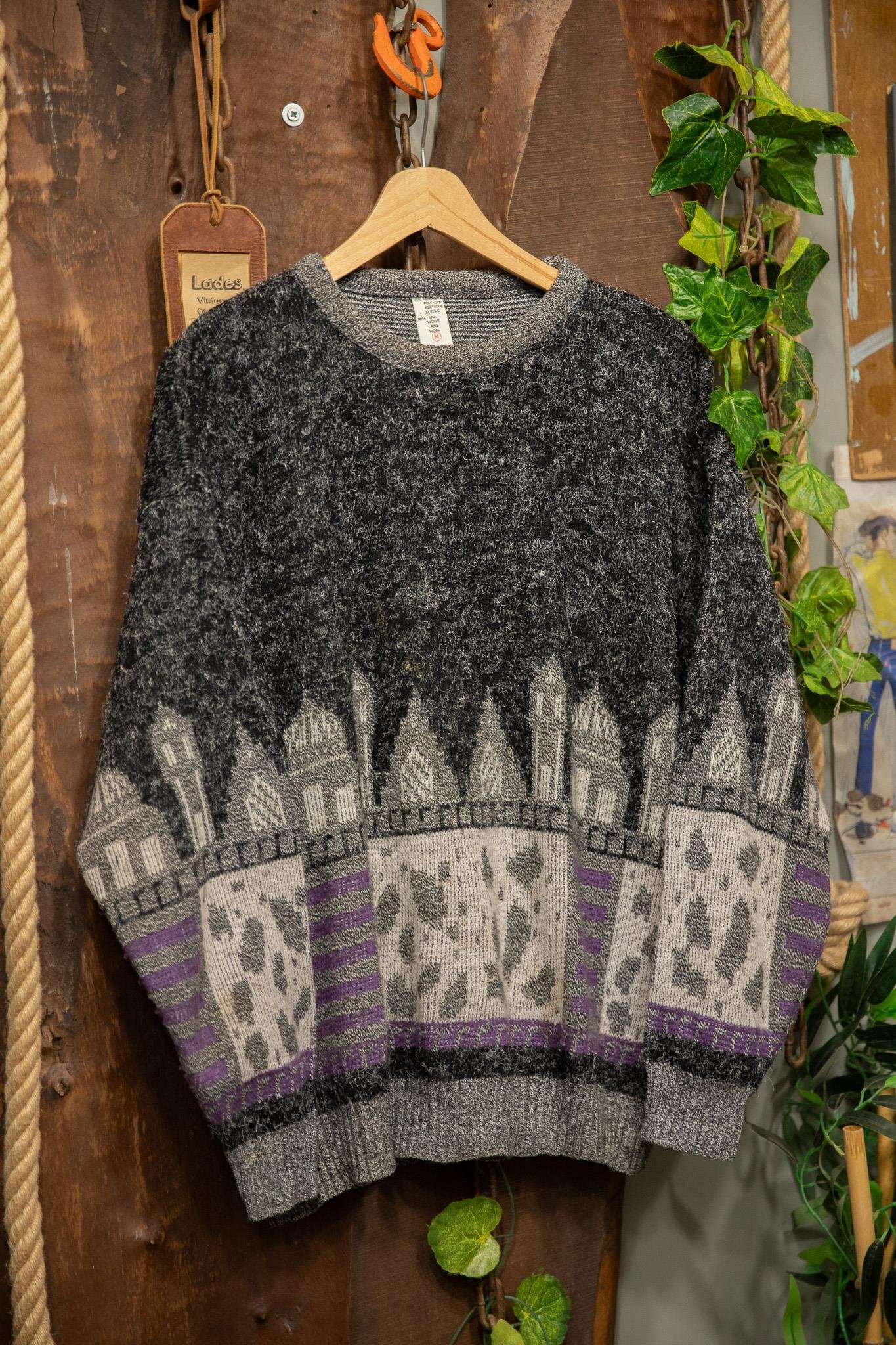 90s Aztec Wool Kazak