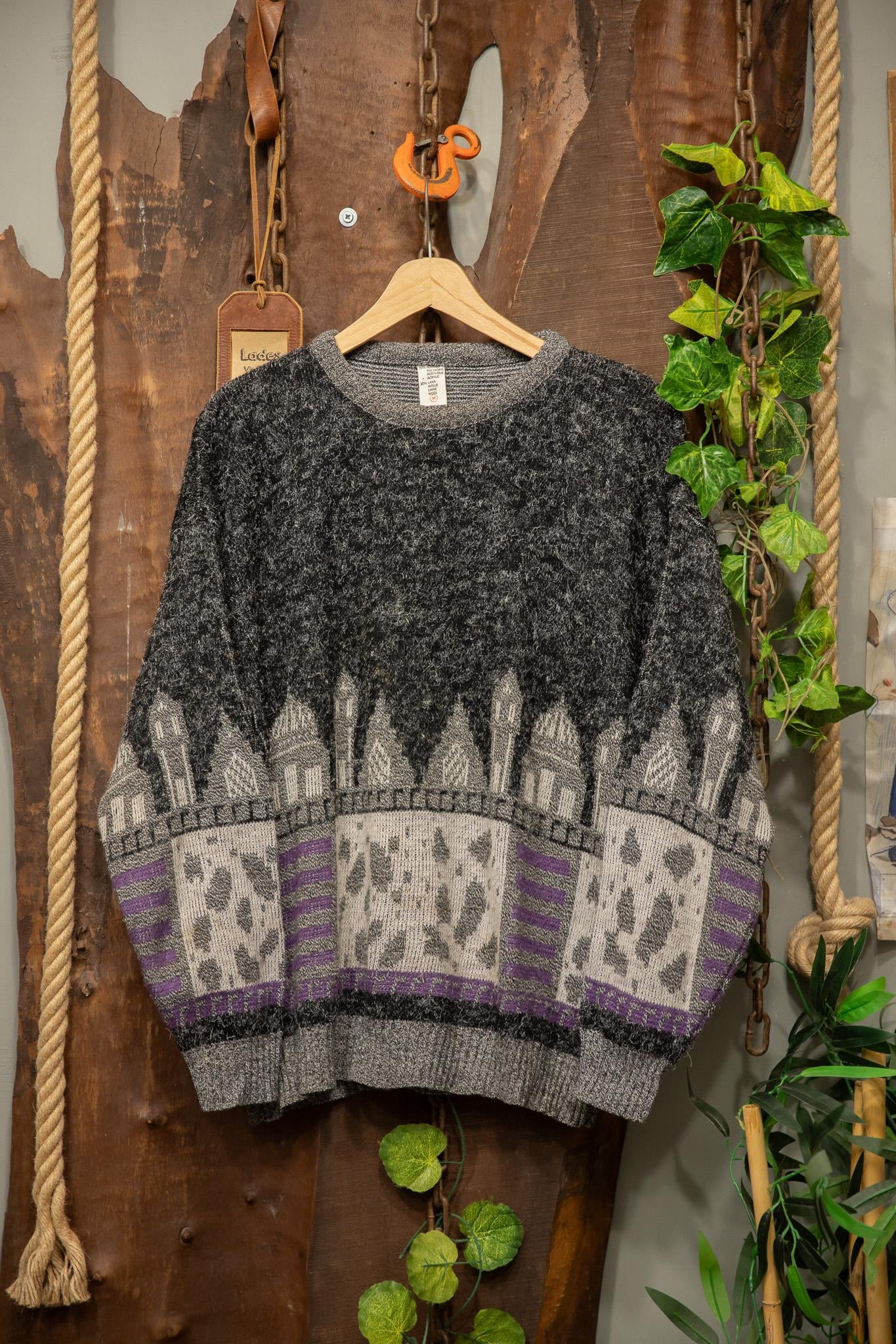 90s Aztec Wool Kazak