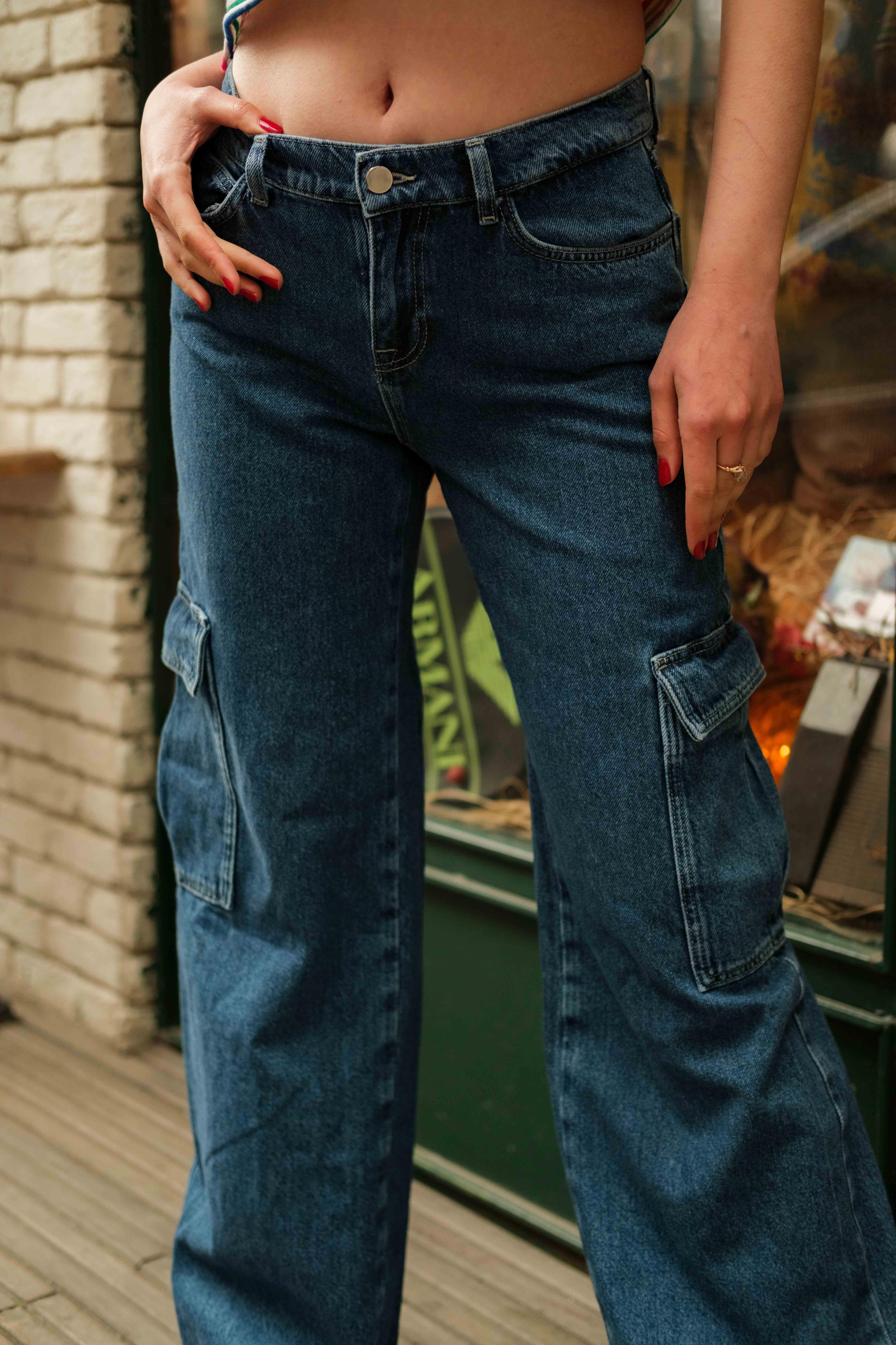90's Baggy Cargo Jean's