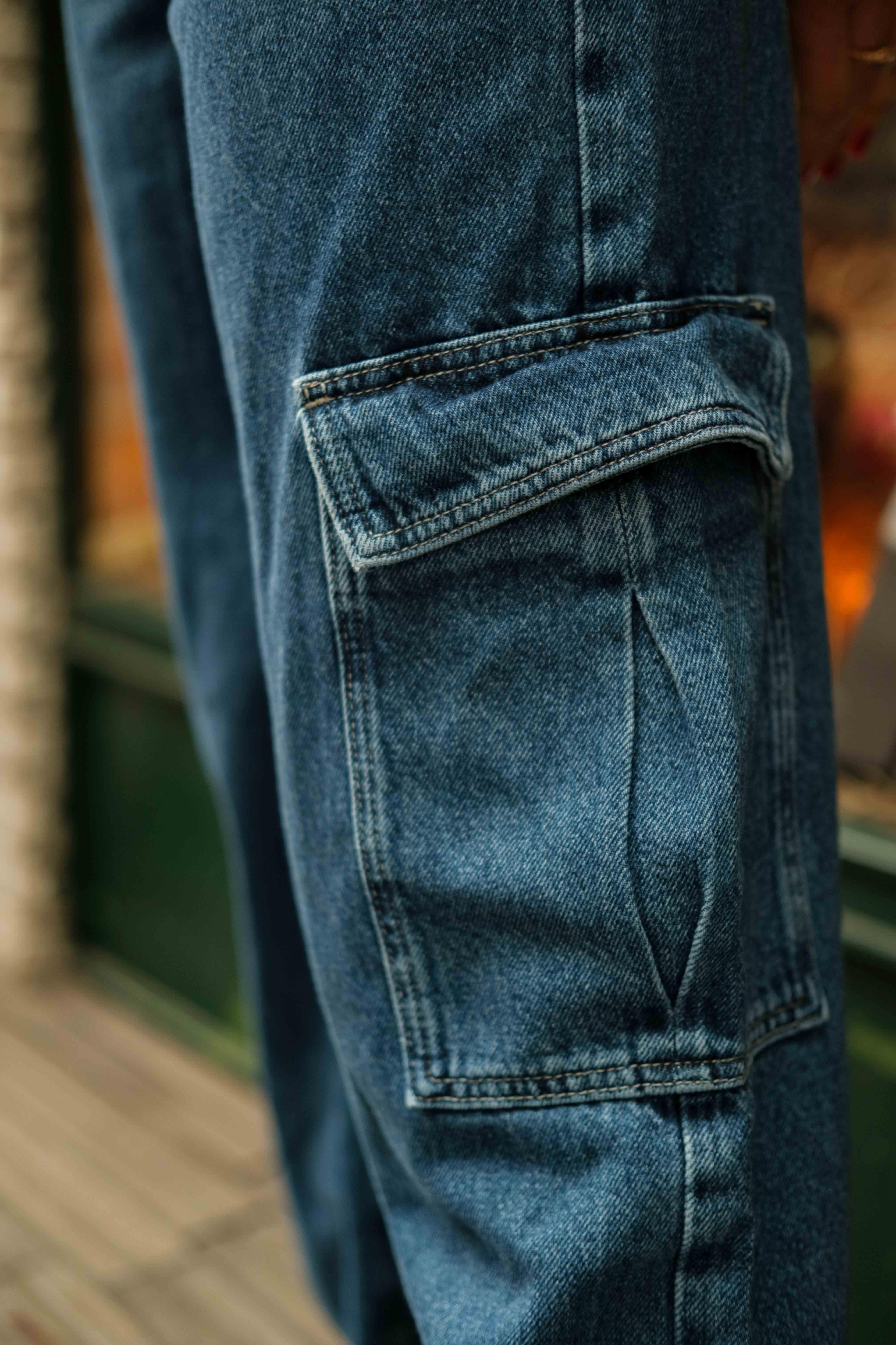 90's Baggy Cargo Jean's