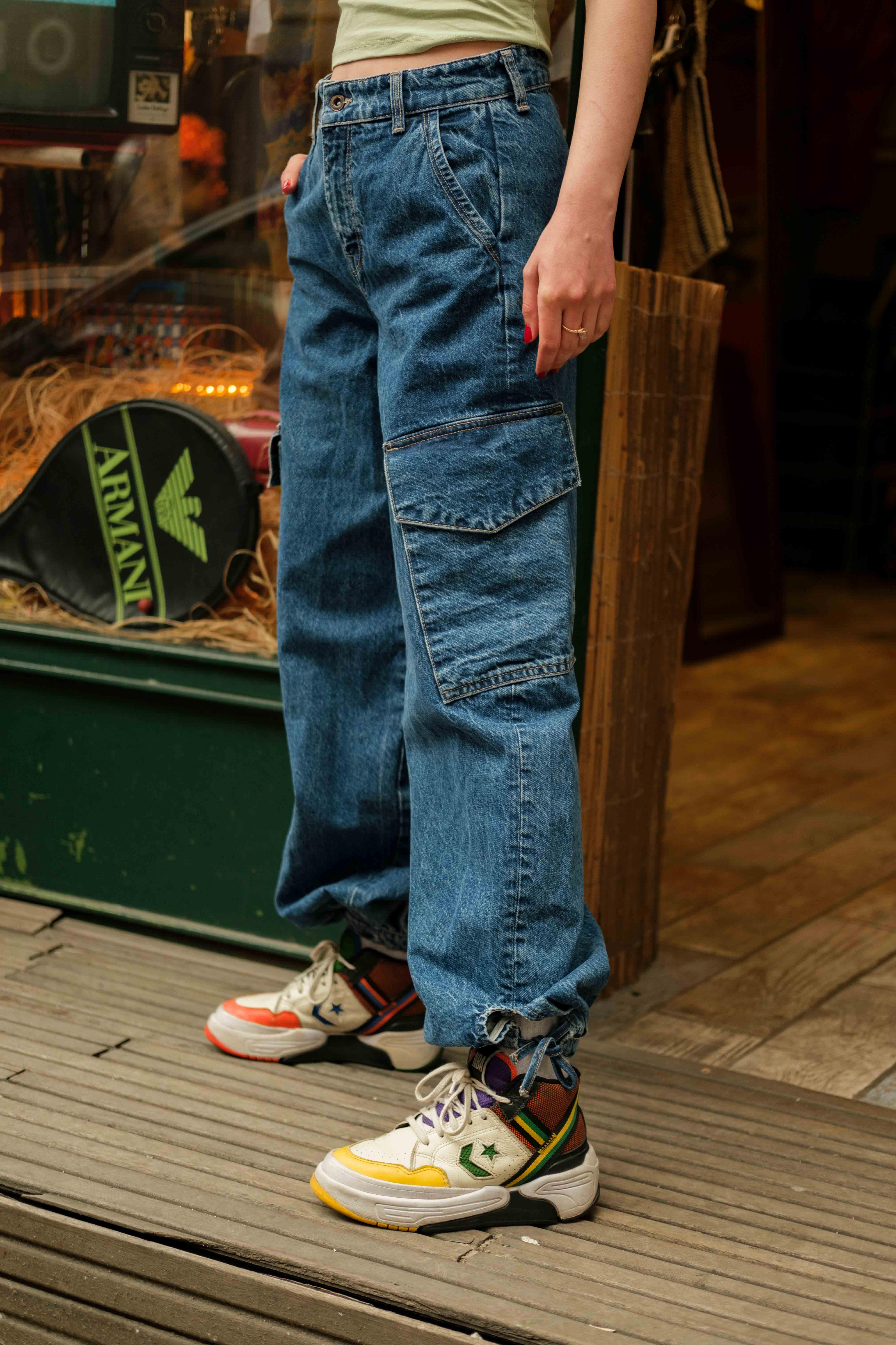 90's Baggy Cargo Jean's