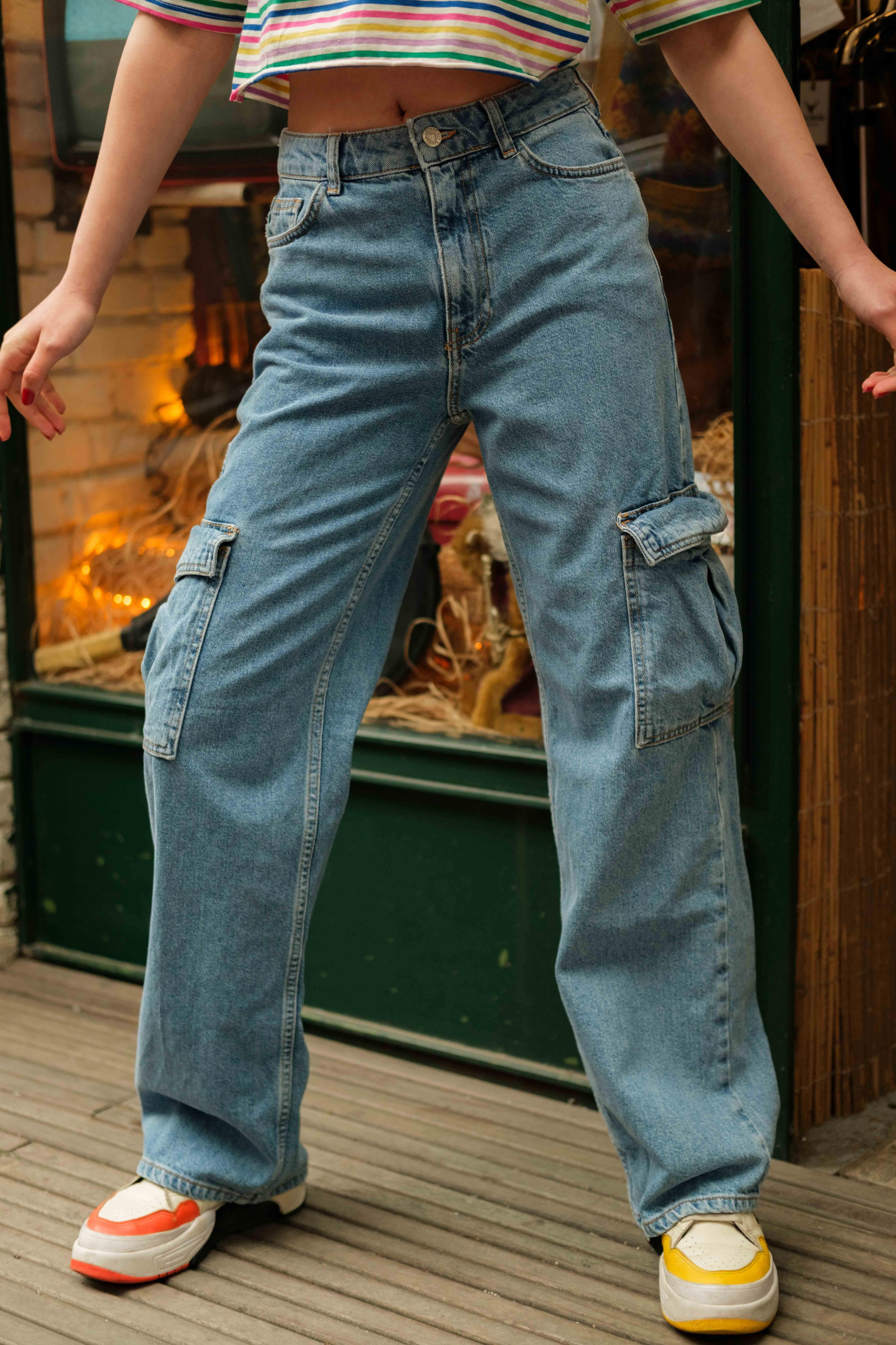 90's Baggy Cargo Jean's