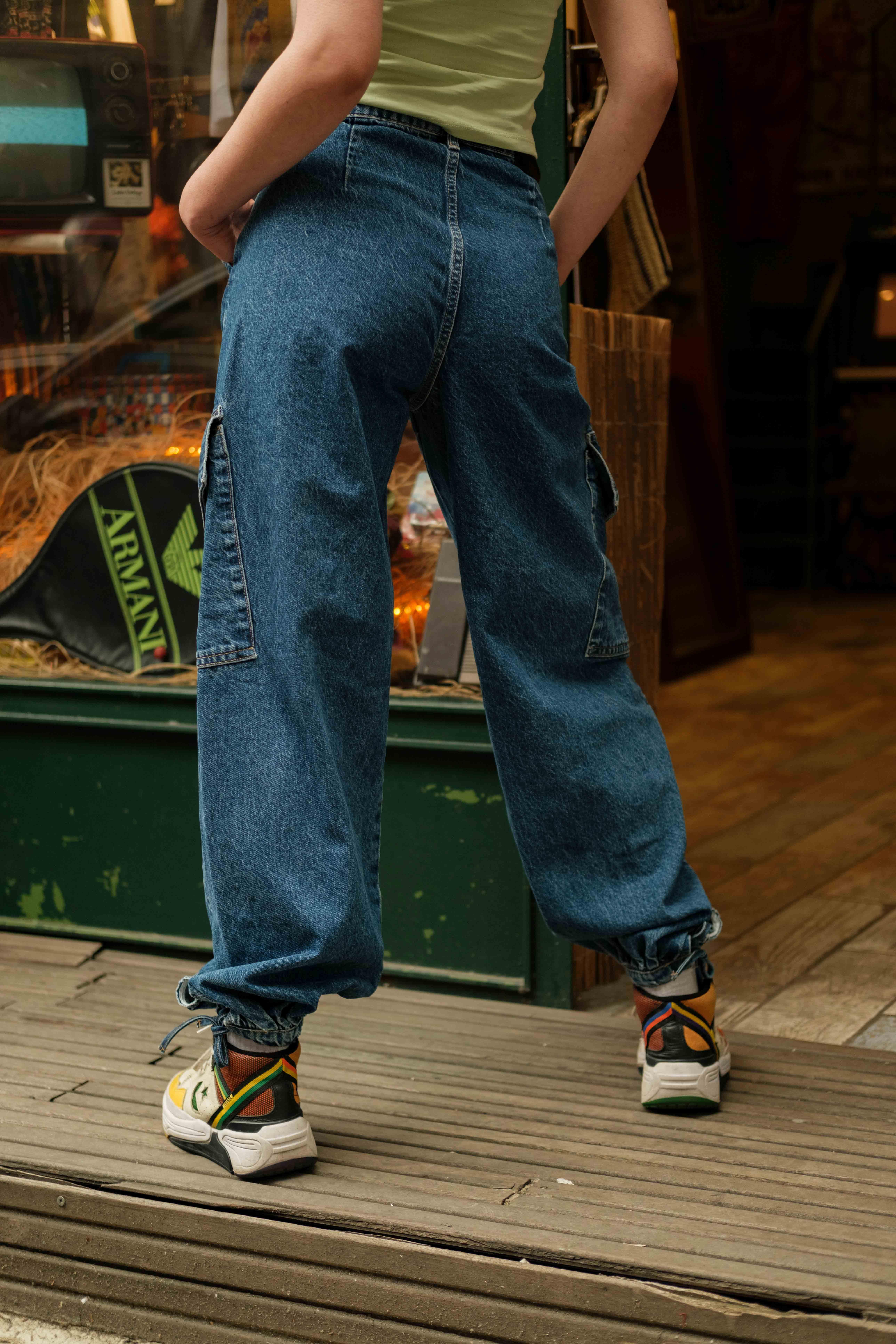 90's Baggy Cargo Jean's