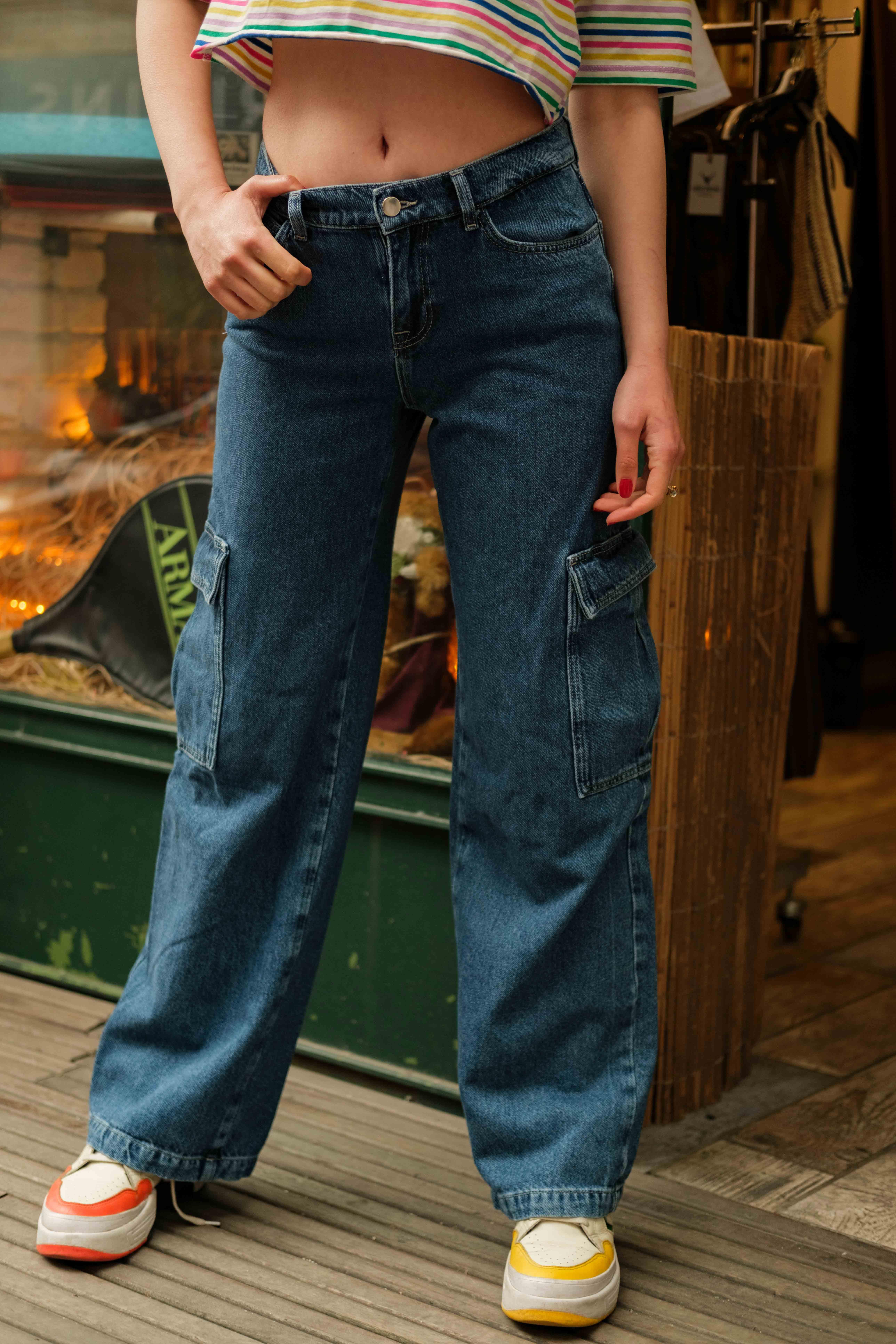90's Baggy Cargo Jean's