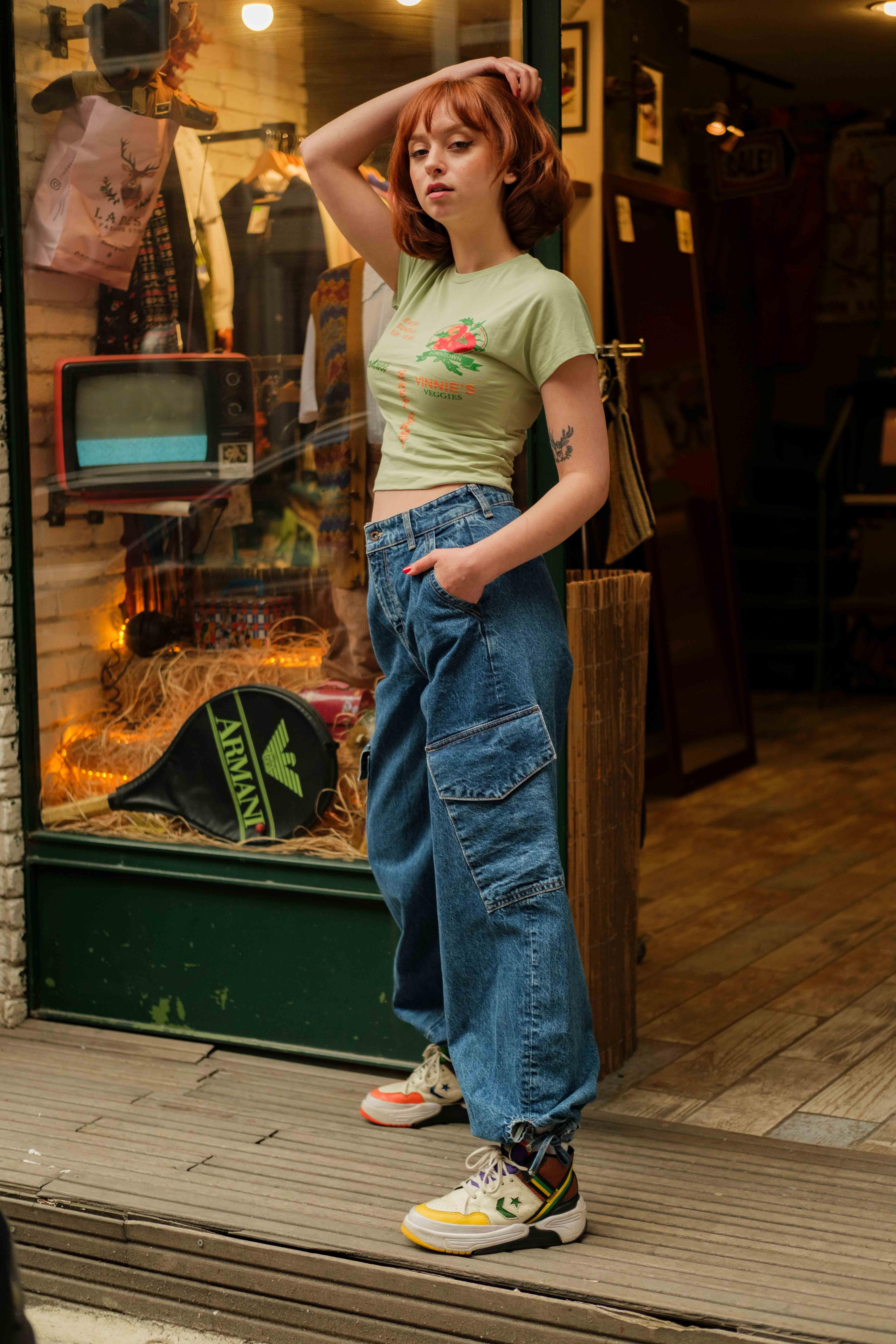 90's Baggy Cargo Jean's