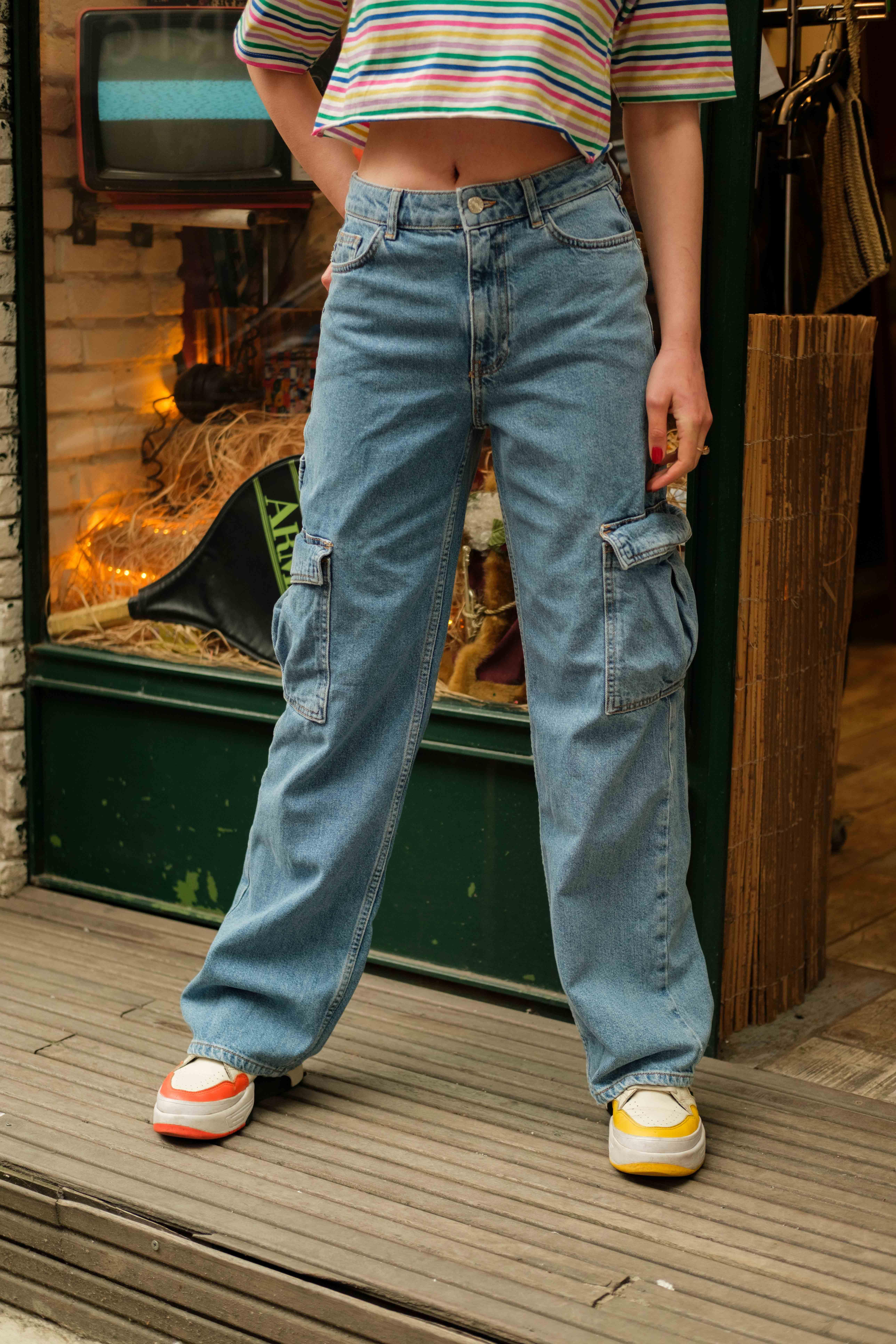 90's Baggy Cargo Jean's