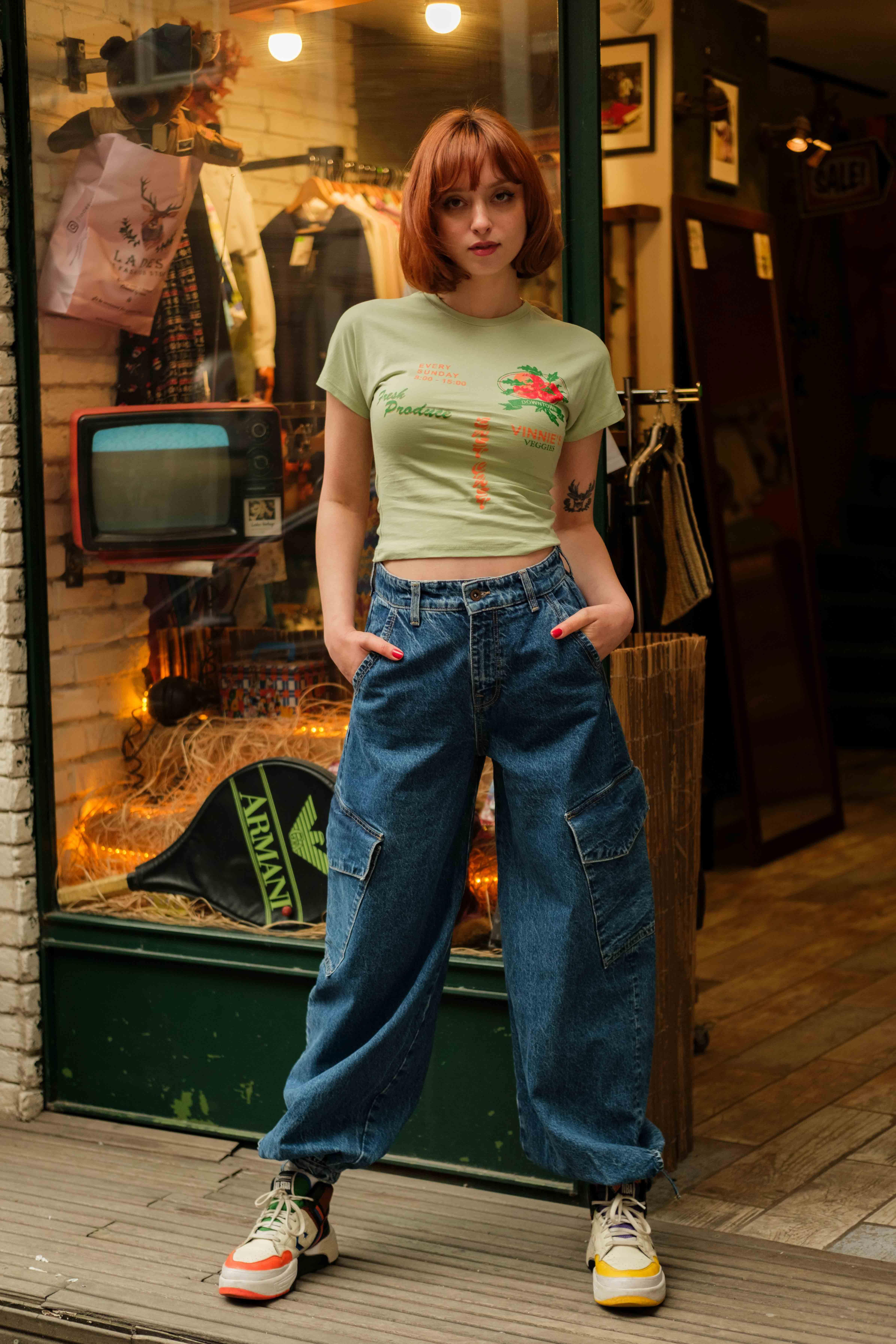 90's Baggy Cargo Jean's
