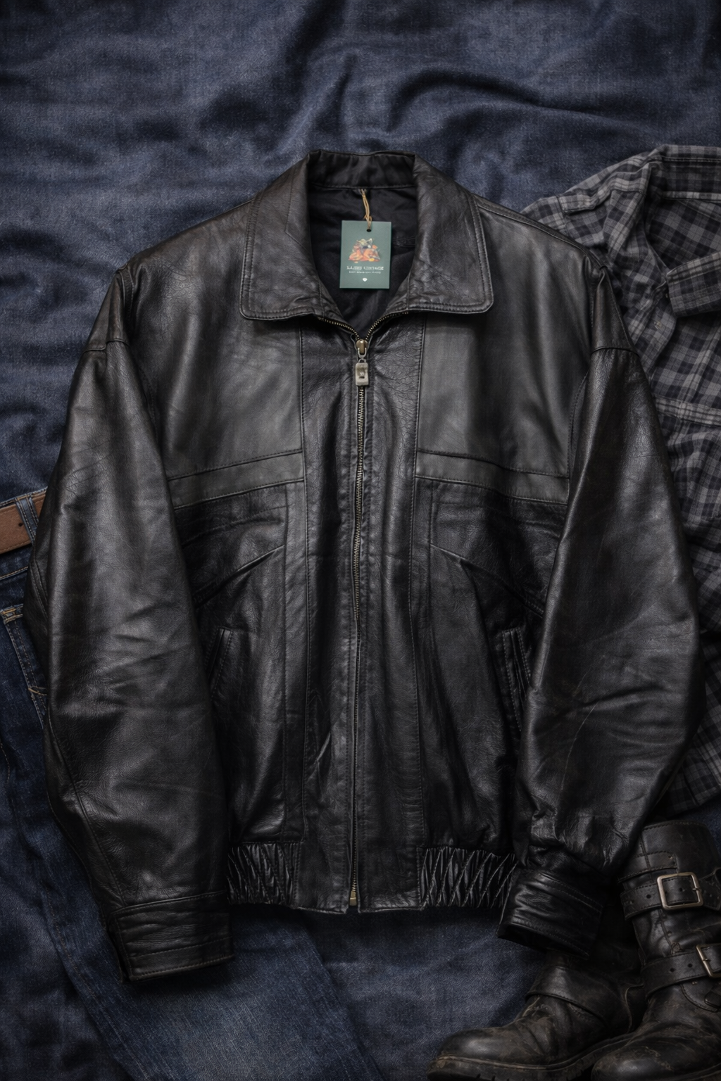 90's Bomber Deri Ceket