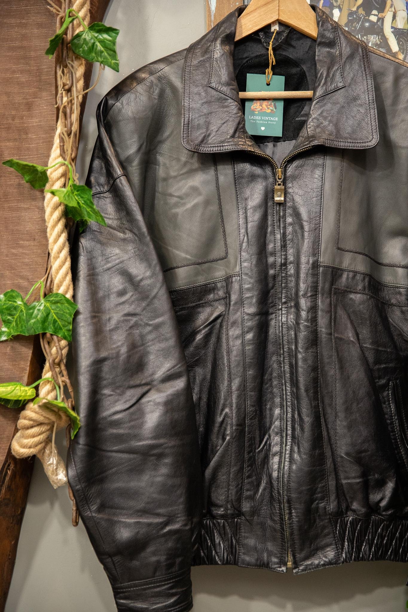 90's Bomber Deri Ceket