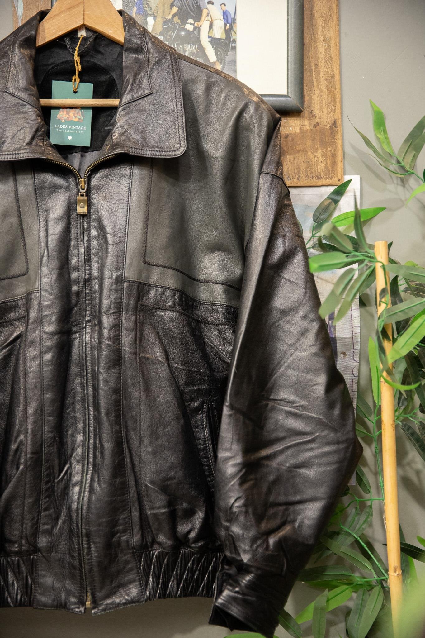 90's Bomber Deri Ceket
