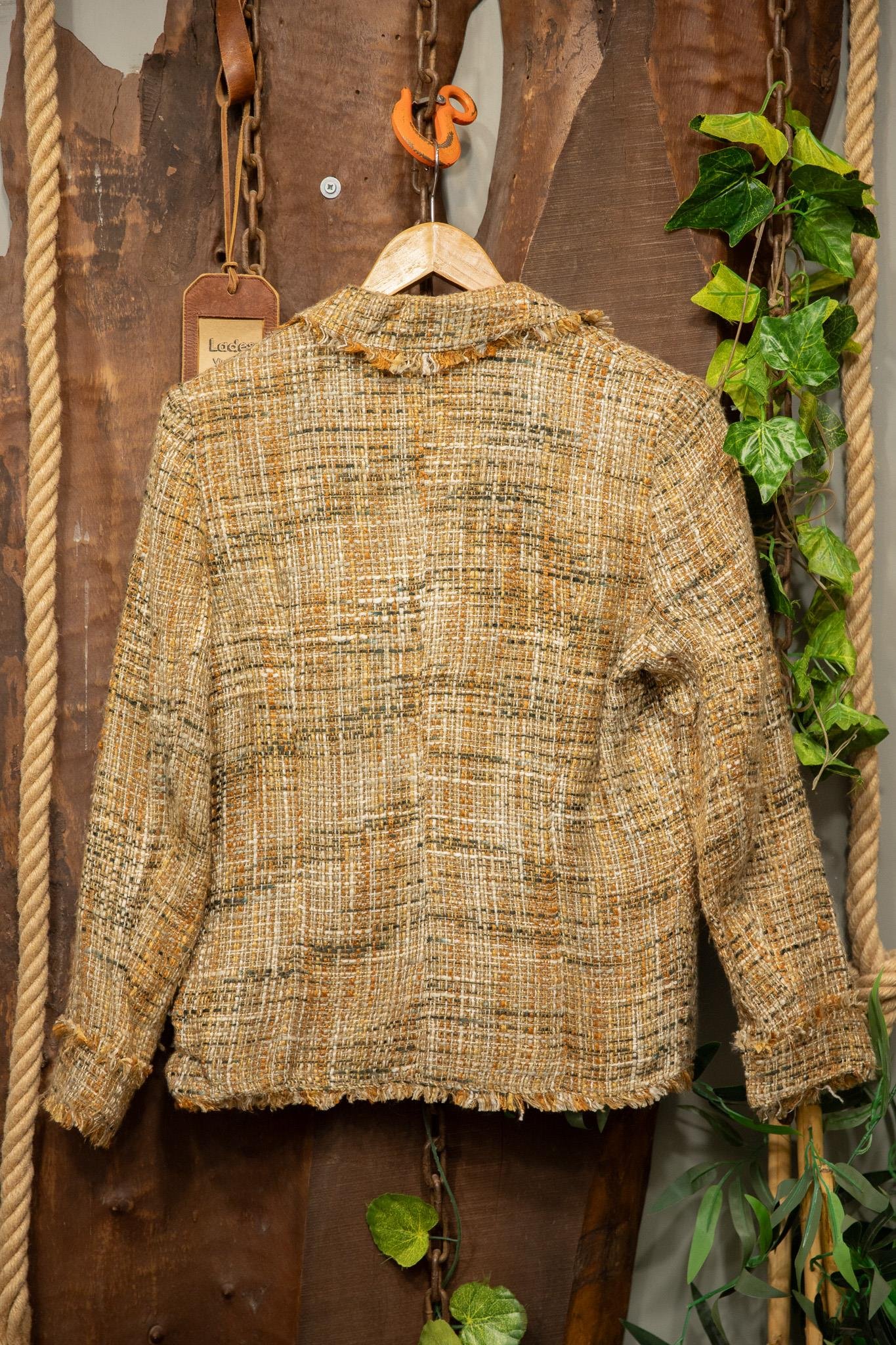 90's BUGARI Tweed Blazer Ceket