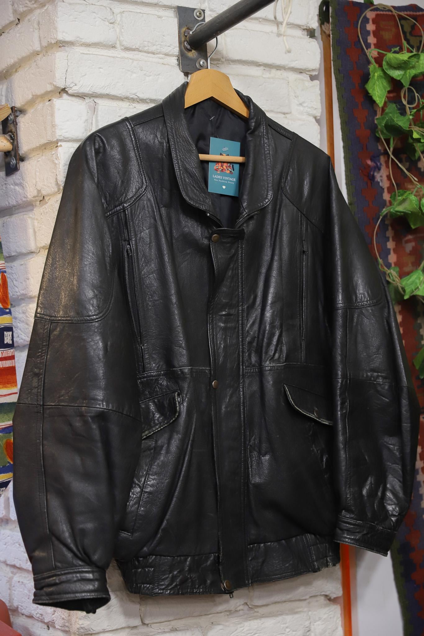 90's Classic Bomber Deri Ceket