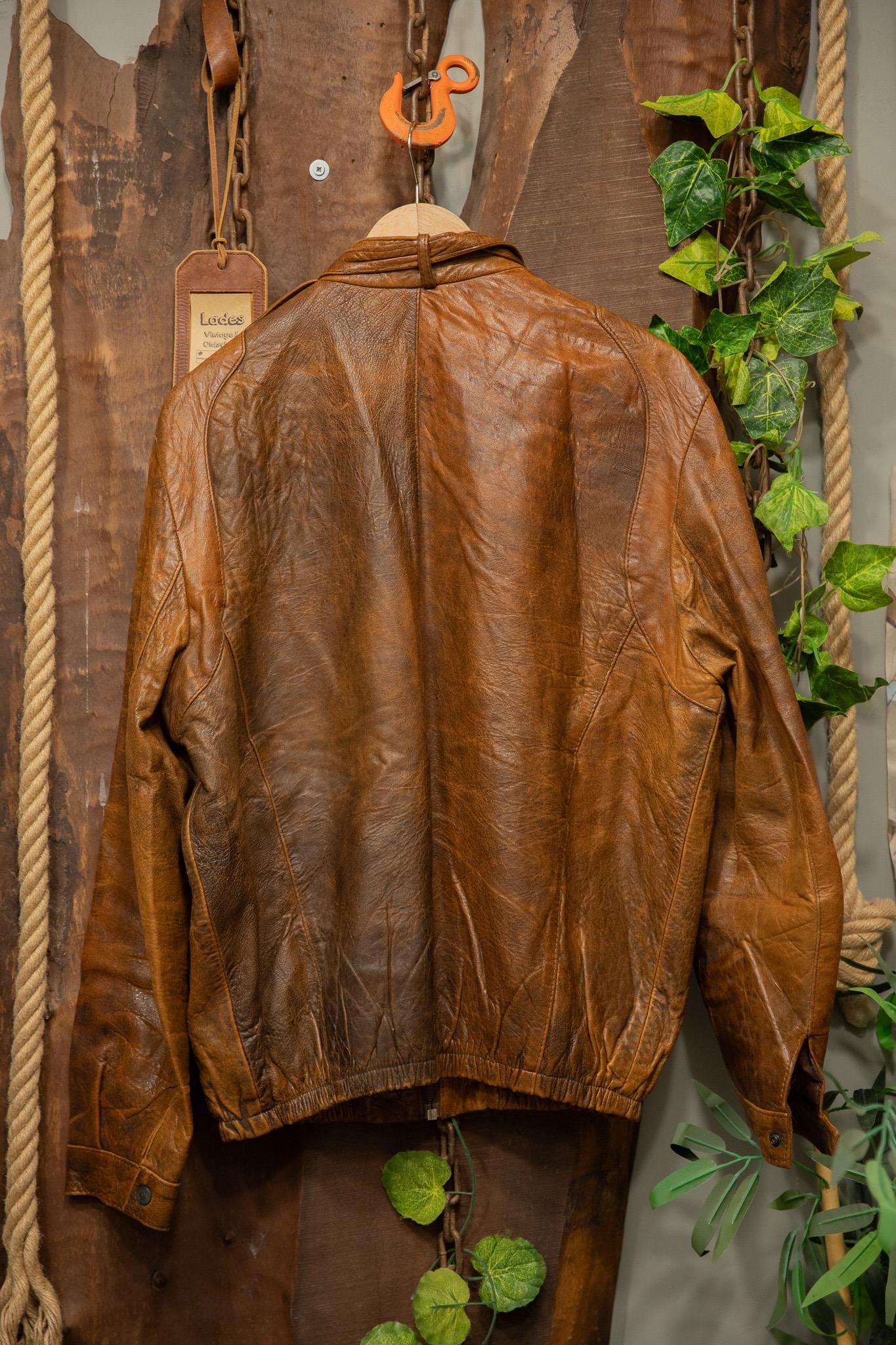 90's Classic Brown Deri Ceket