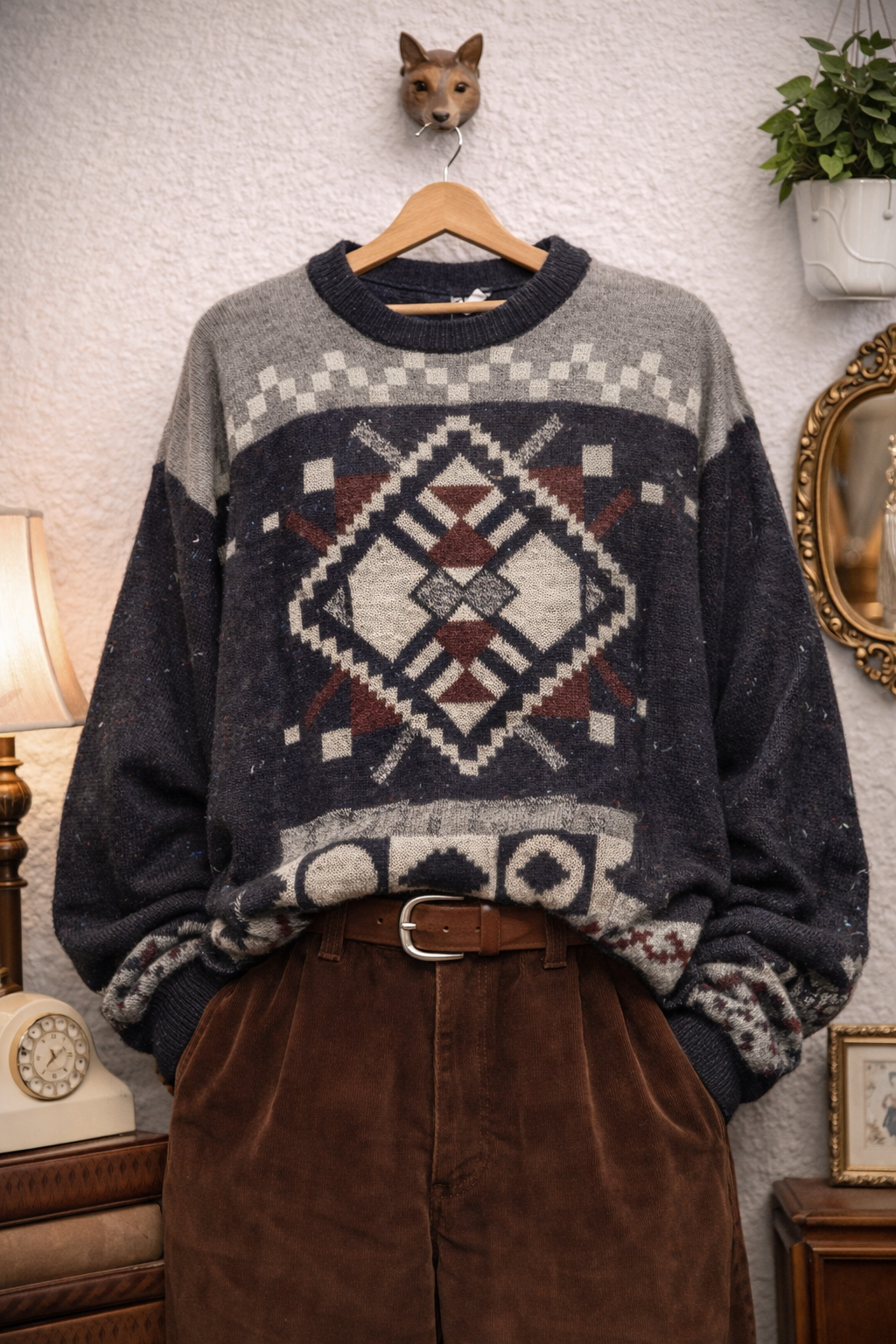 90's Cozy Nordic Oversize Kazak
