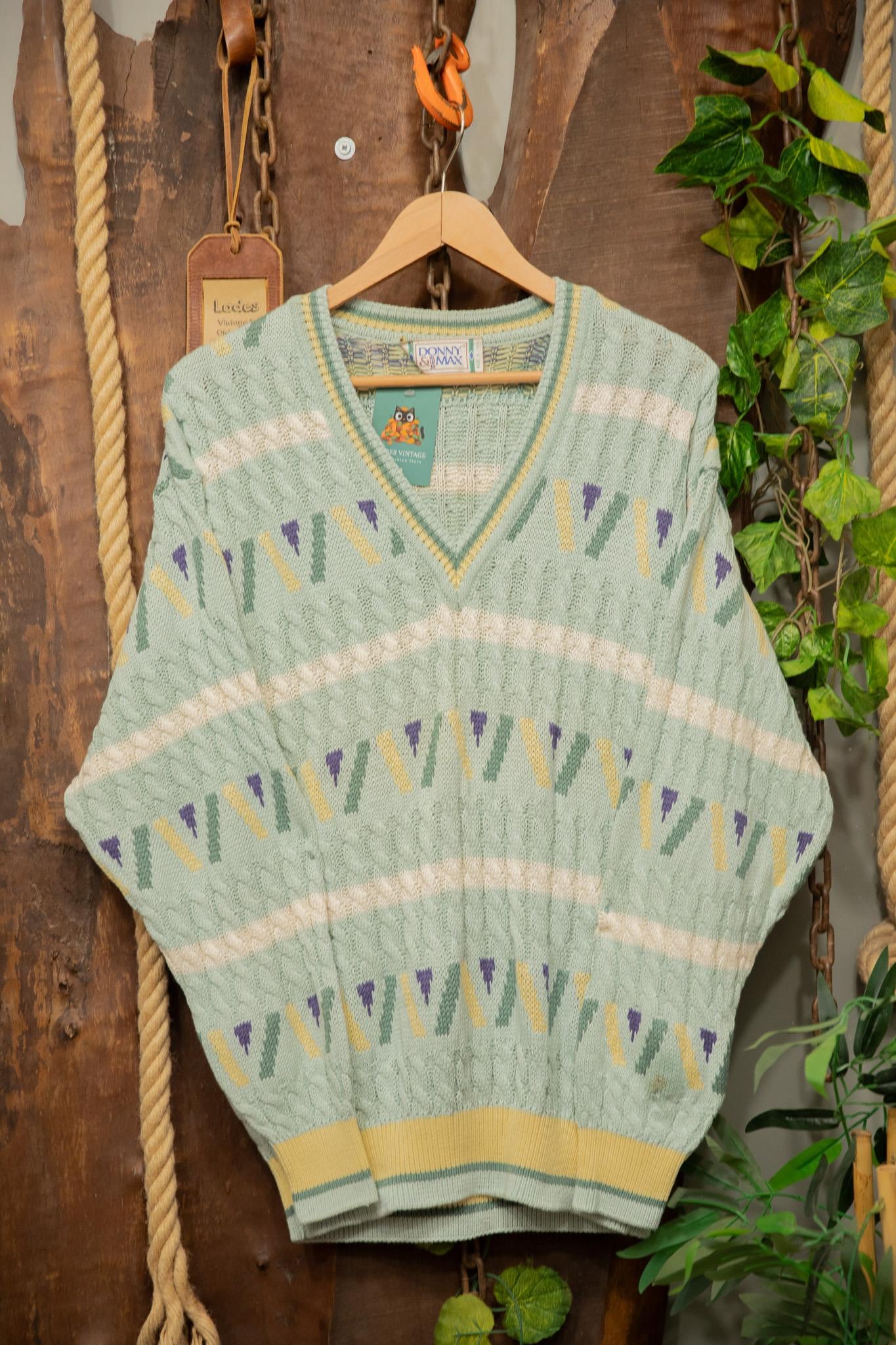90s DONNY&MAX V-Neck Kazak