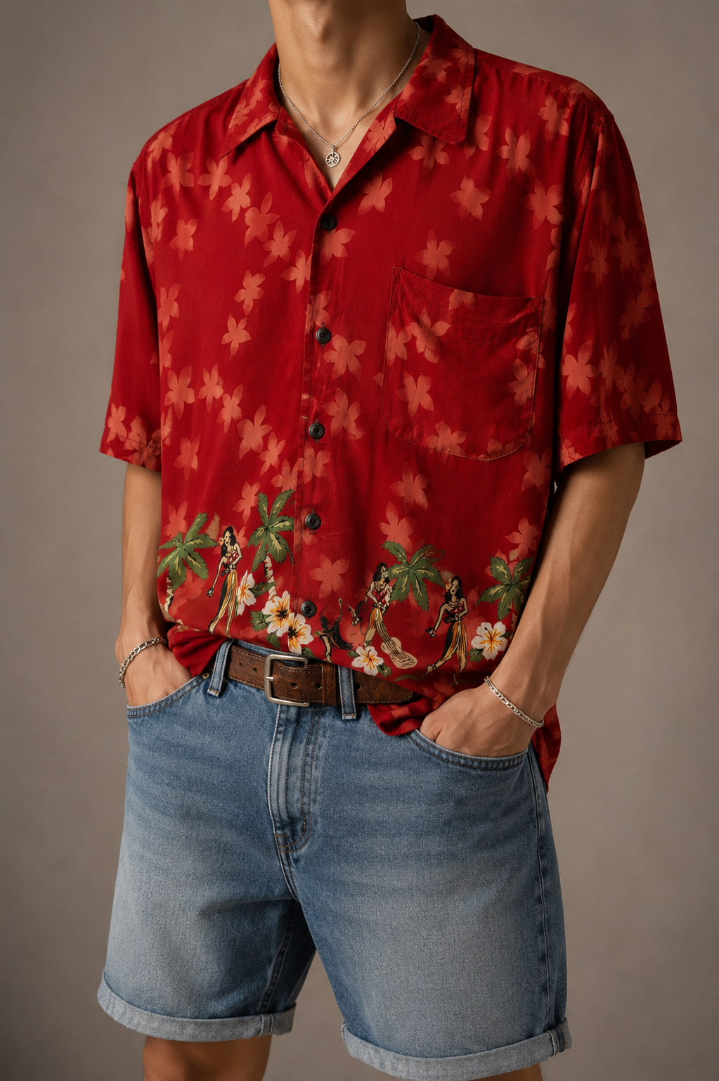90s Hawaiian Egzotik Gömlek