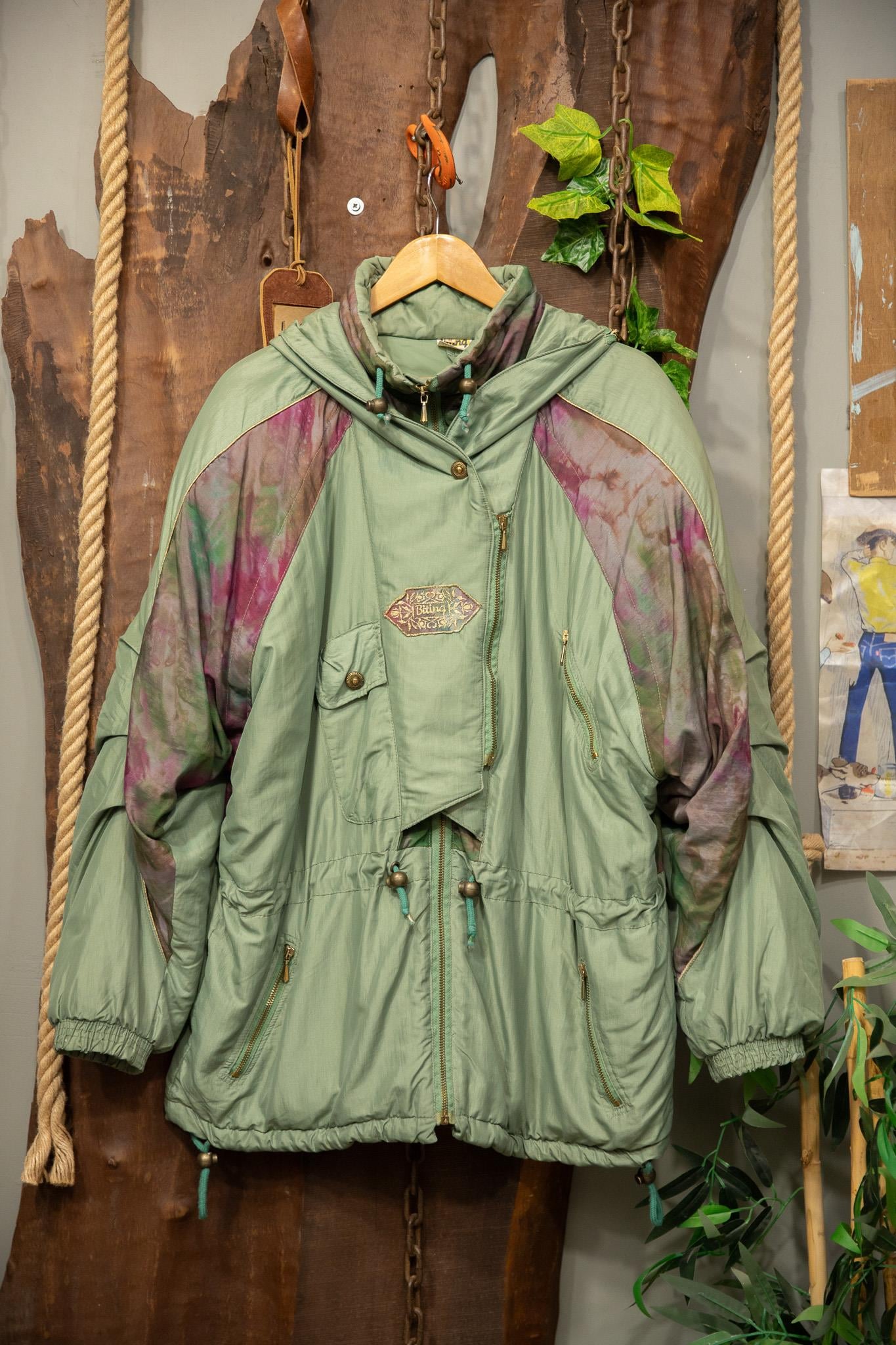 90's Hooded Tie Oversize Mont