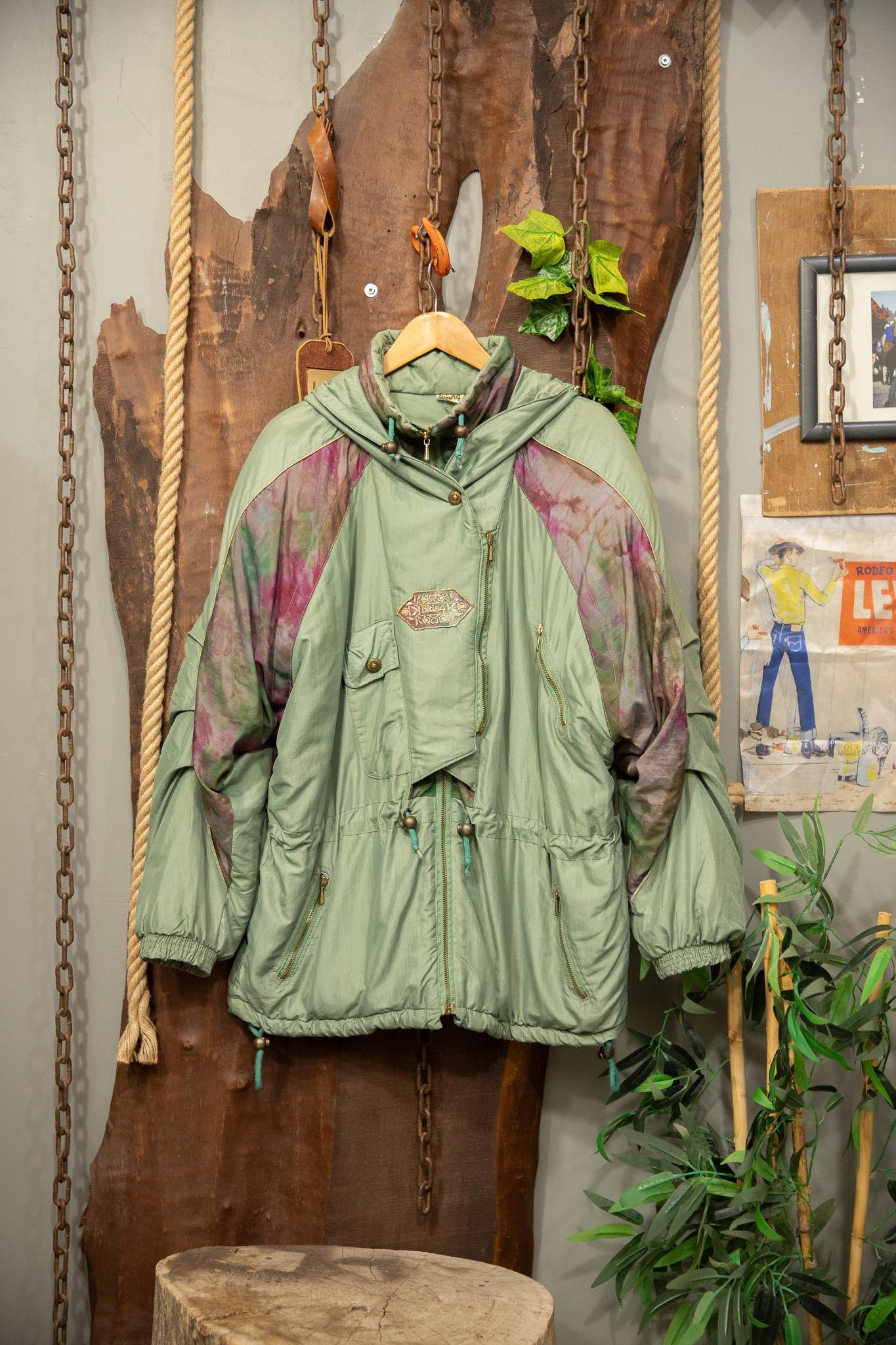 90's Hooded Tie Oversize Mont