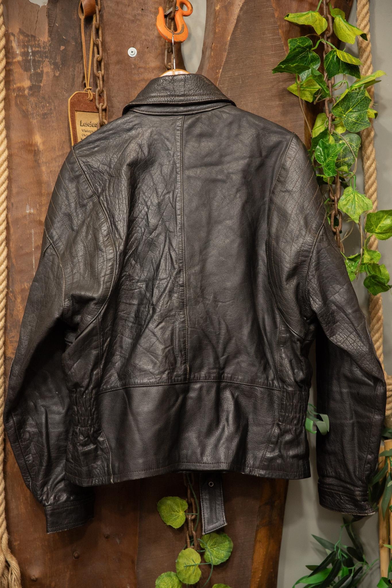 90s Moto Biker Deri Ceket