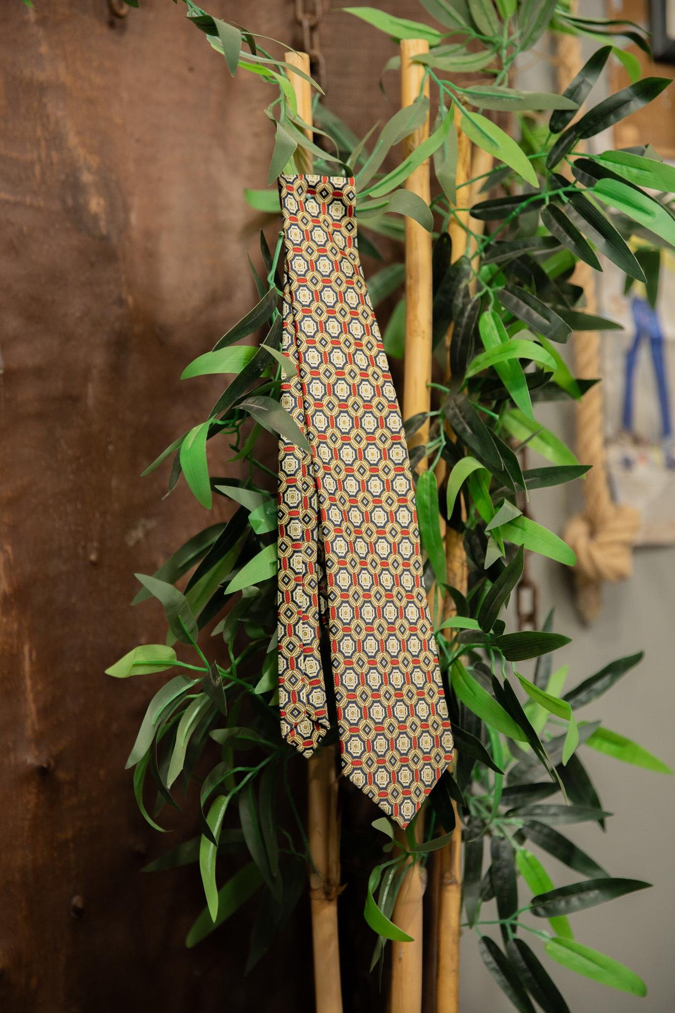 90's Nautical Classic Silk Kravat