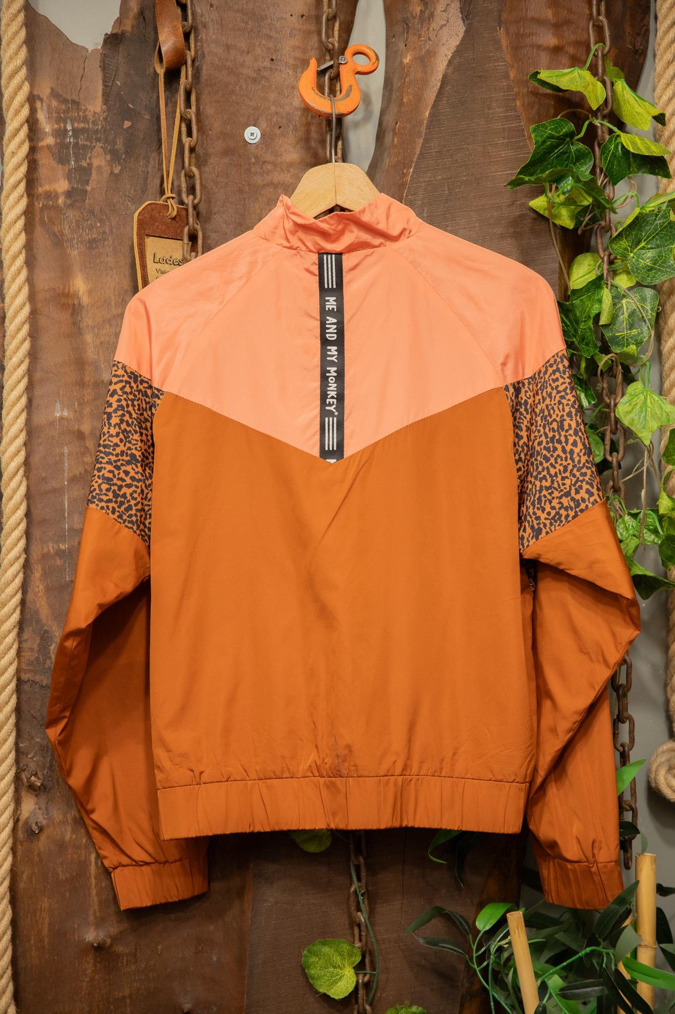 90s Neon Leopard Bomber Ceket