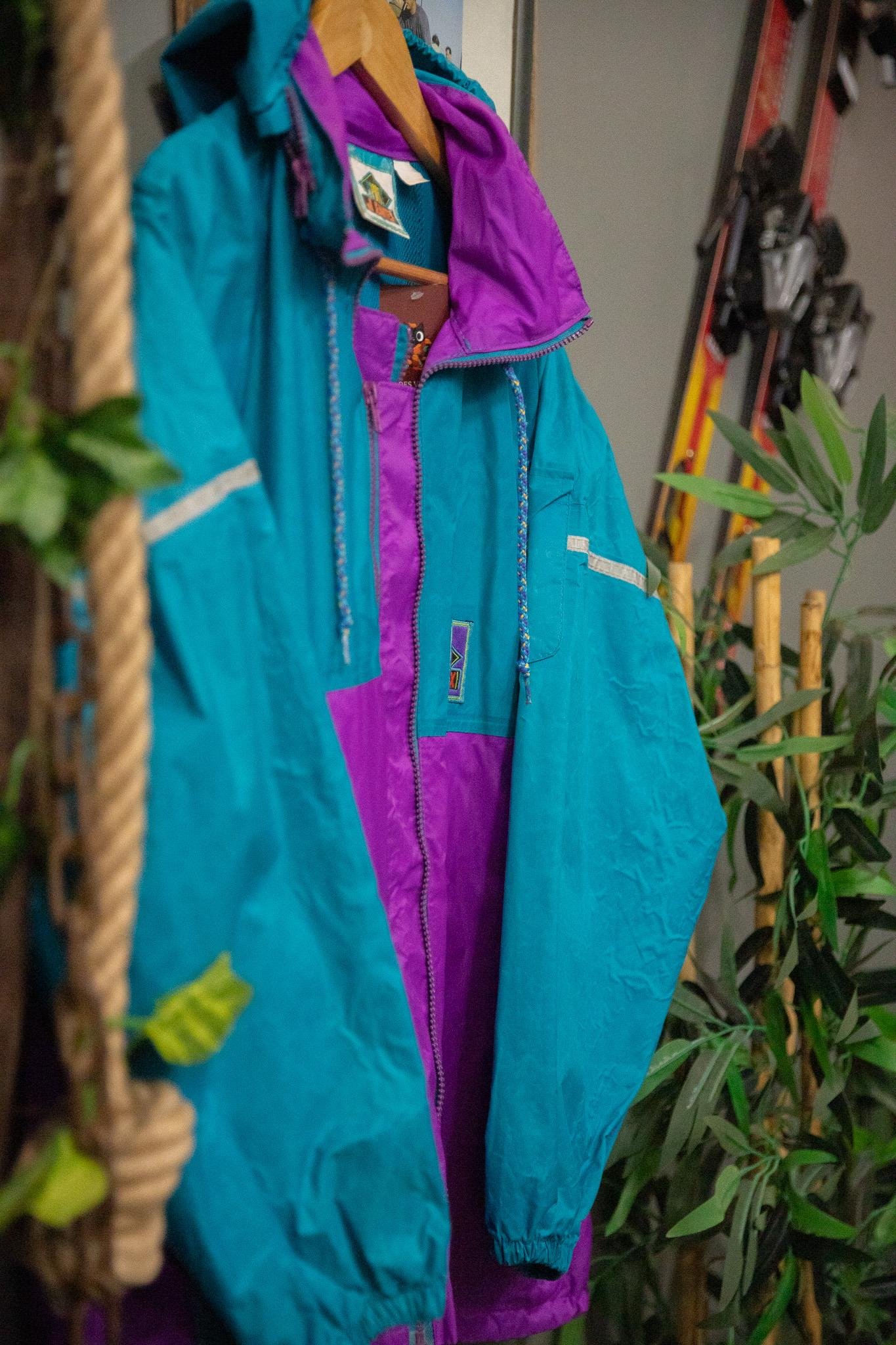 90s Neon Magic Yağmurluk