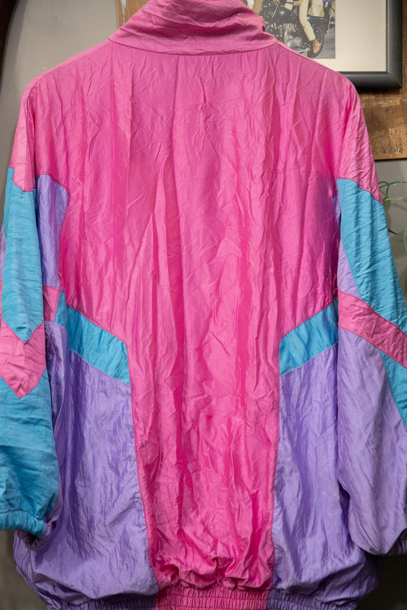 90s Neon Shell Spor Ceket