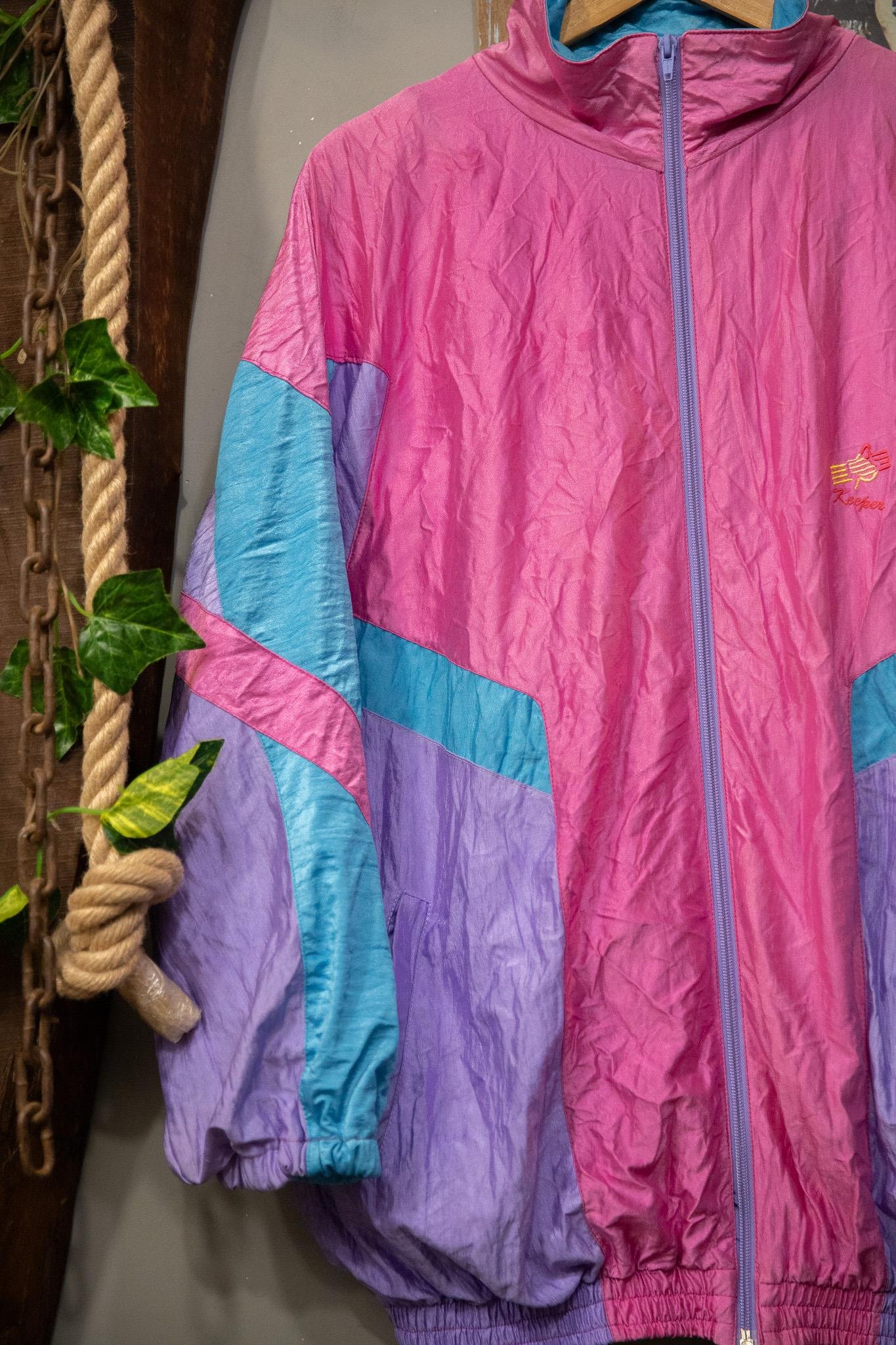 90s Neon Shell Spor Ceket