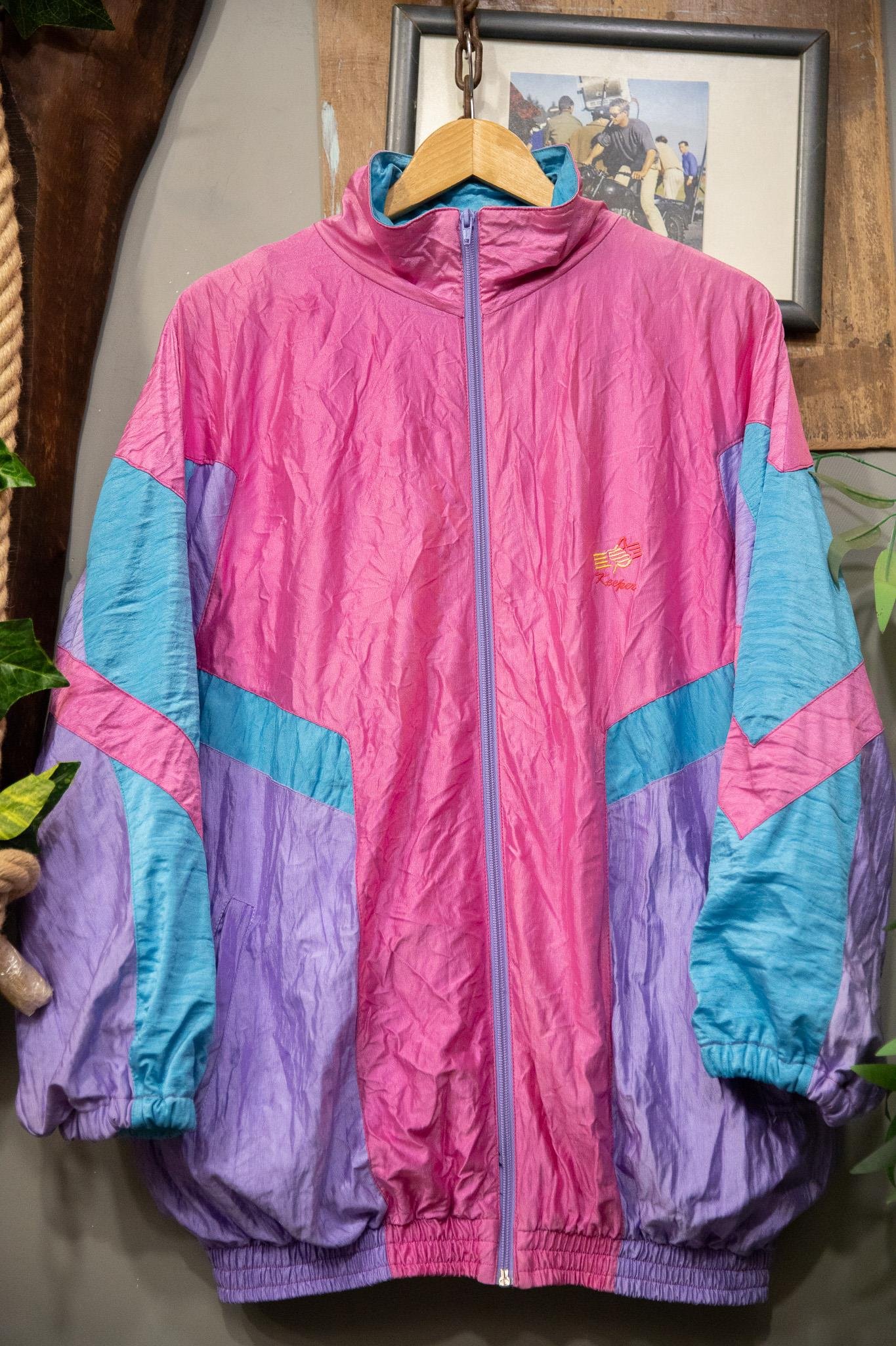90s Neon Shell Spor Ceket