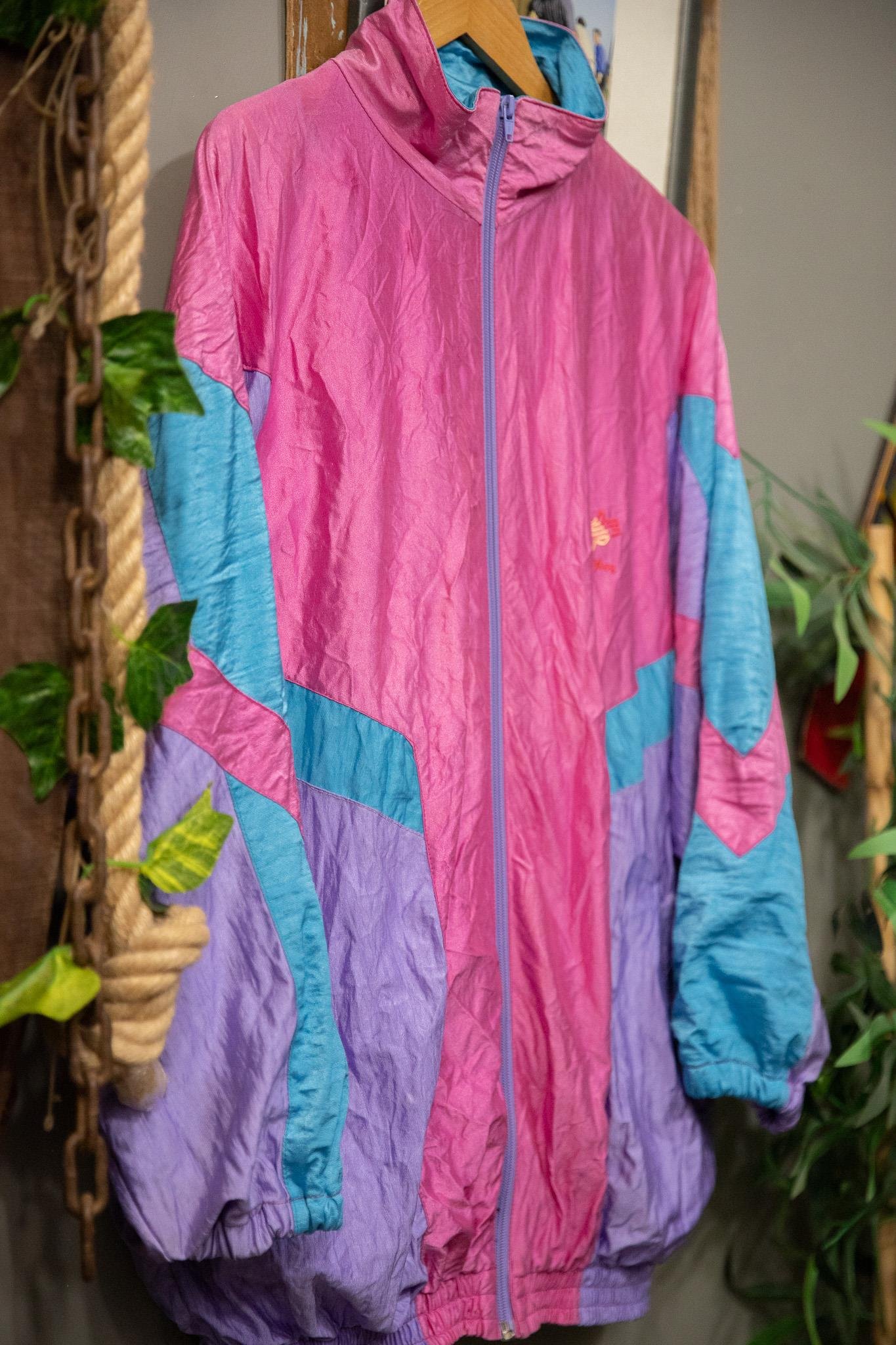 90s Neon Shell Spor Ceket