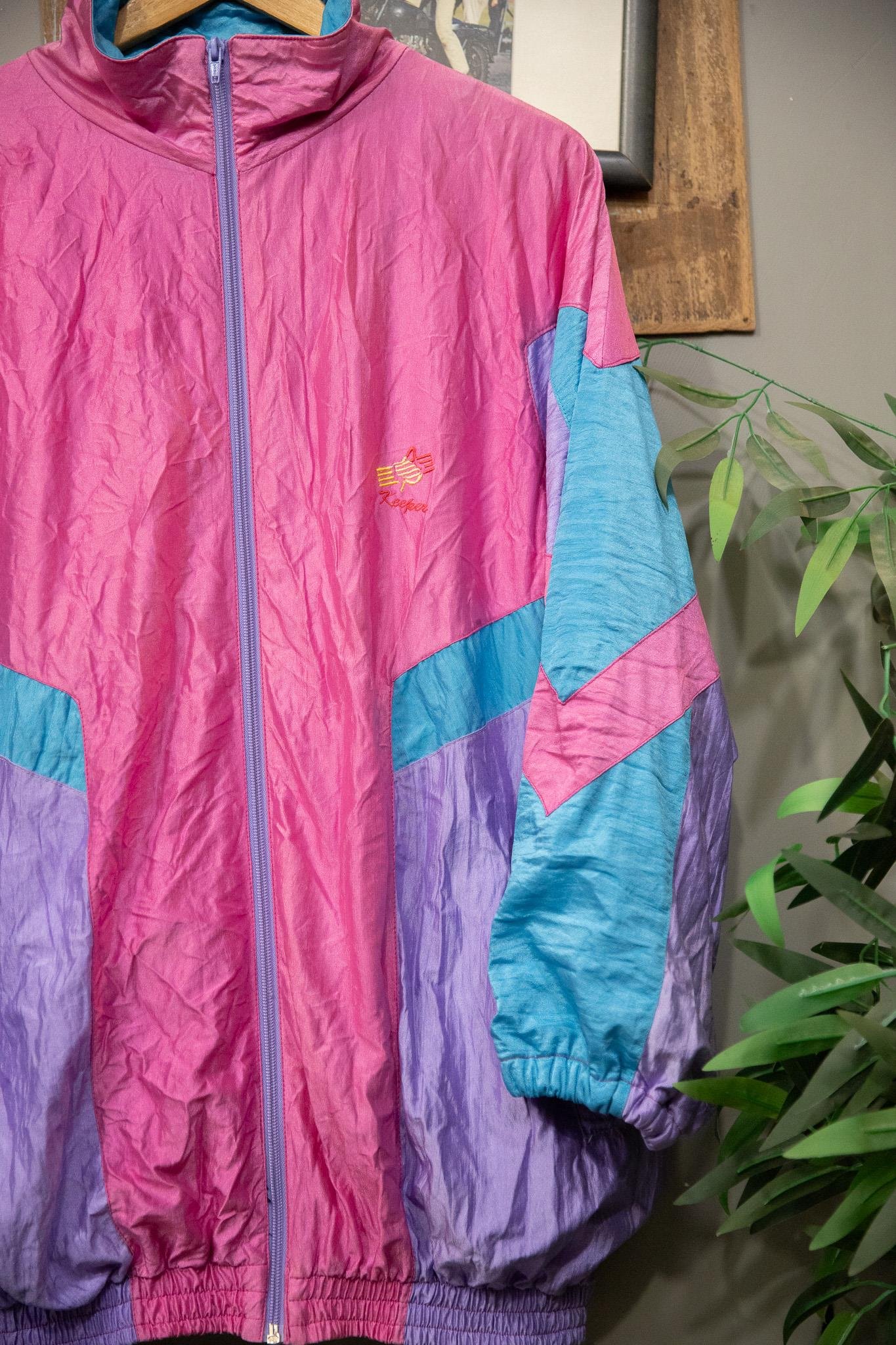 90s Neon Shell Spor Ceket