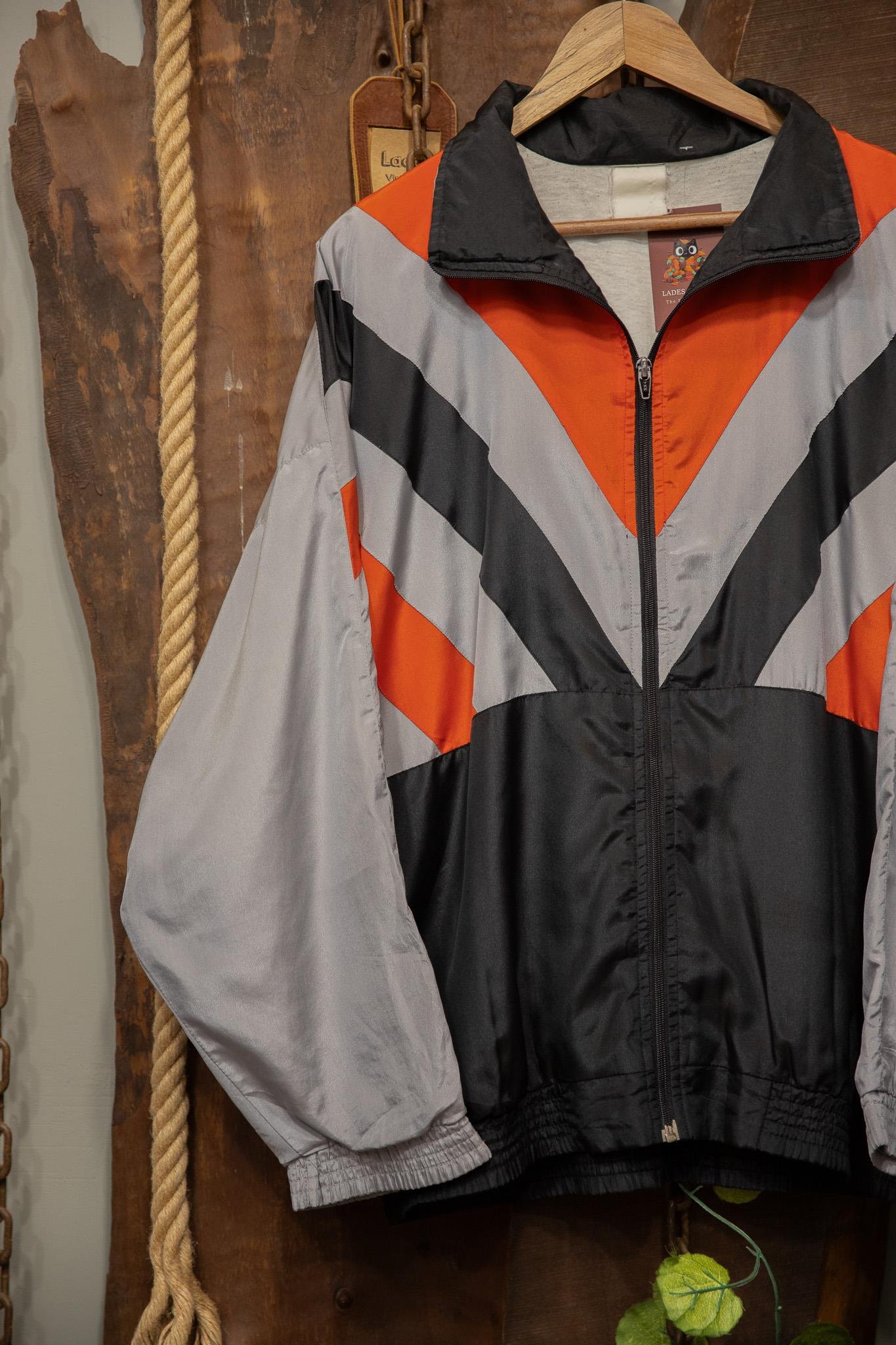 90's Oversize Bomber Spor Ceket