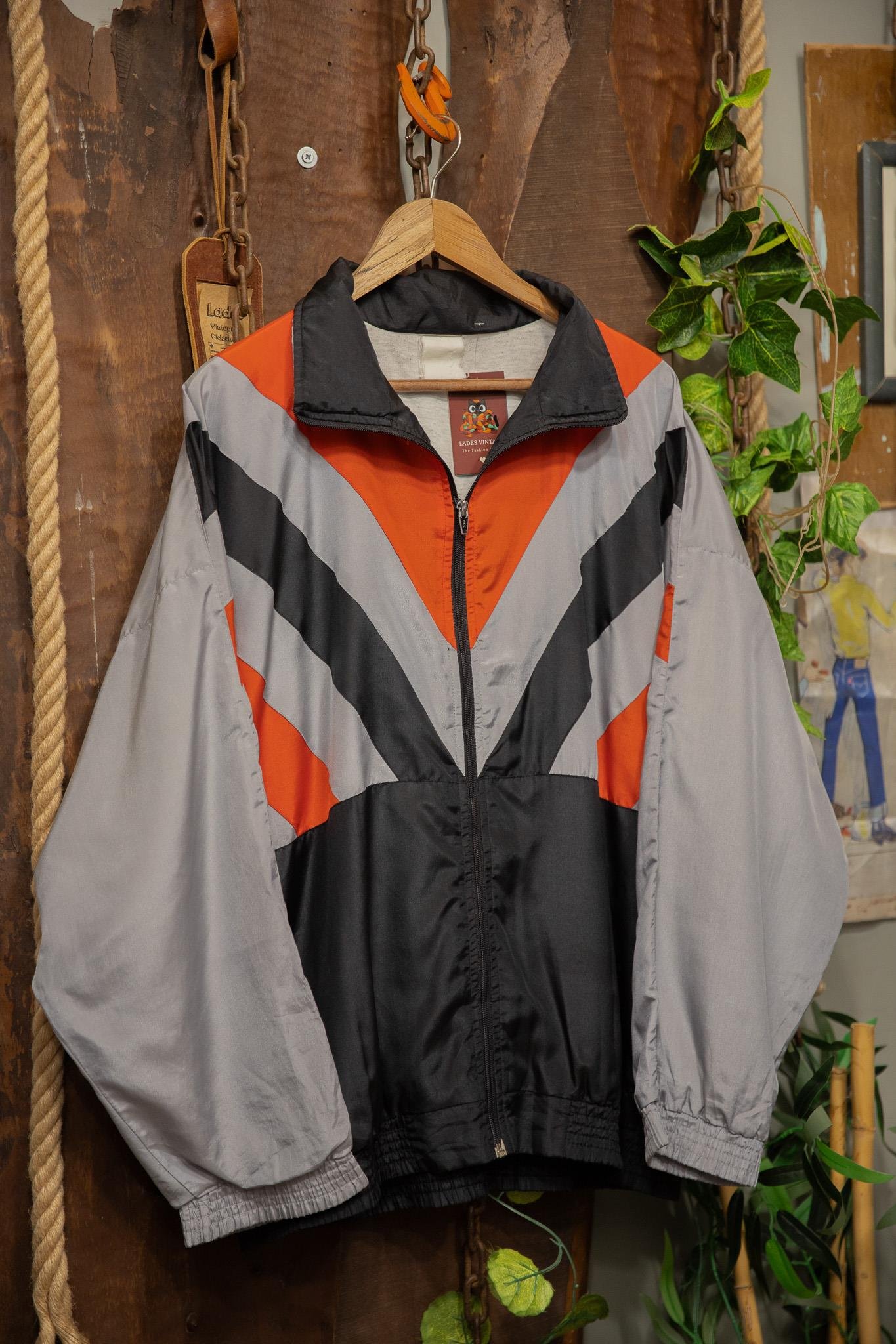 90's Oversize Bomber Spor Ceket